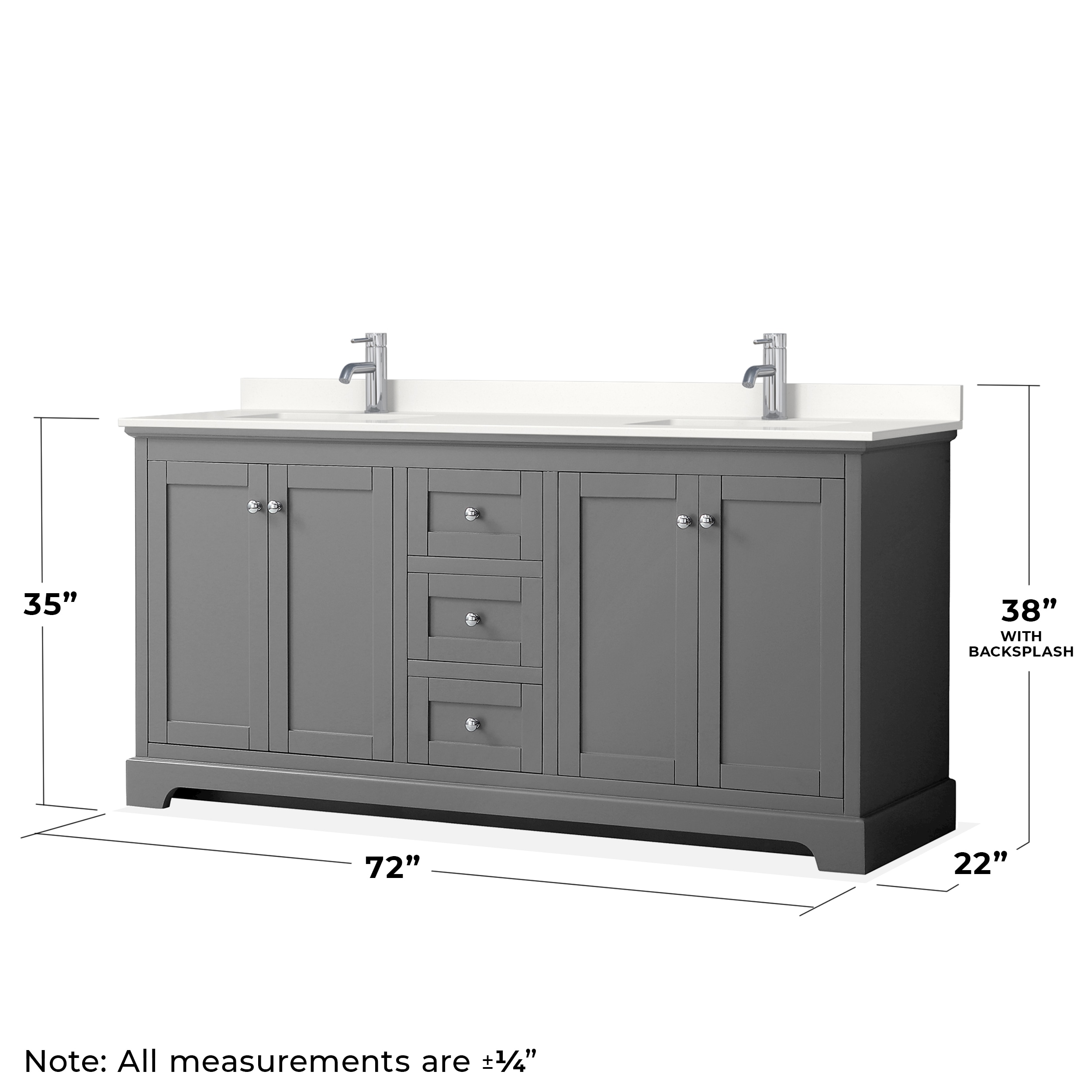 Wyndham Collection WCV232372DKGWQUNSM70 Bath-Vanity-Combo - View #6