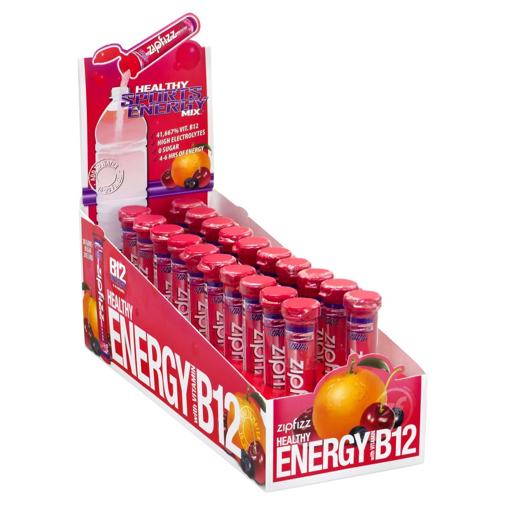 Zipfizz health energy supplement 20-Pack Fruit Punch Single-Serve Tea ...