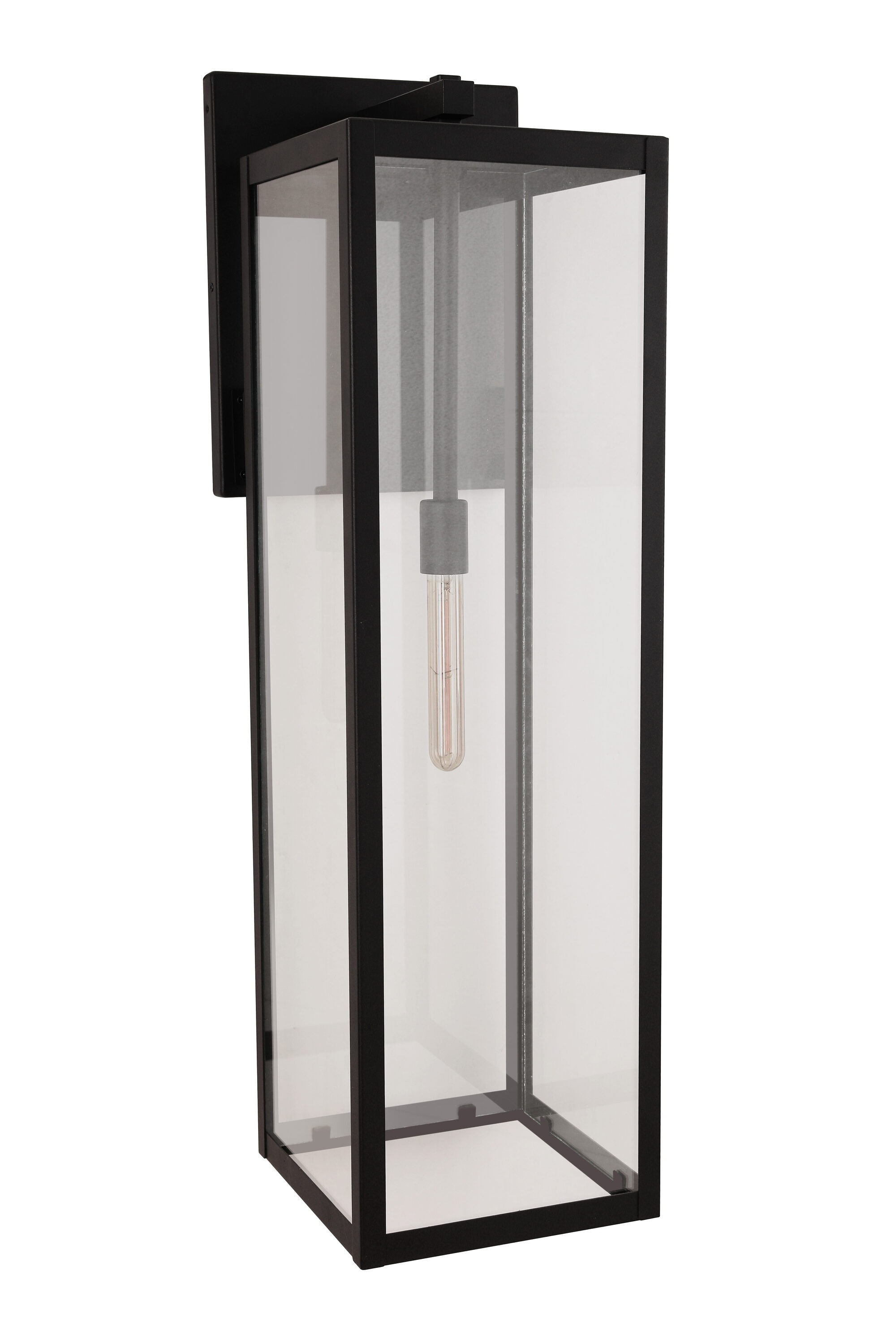 Craftmade Harris 1 -Light 30-in H Black Hardwired Outdoor Wall Light