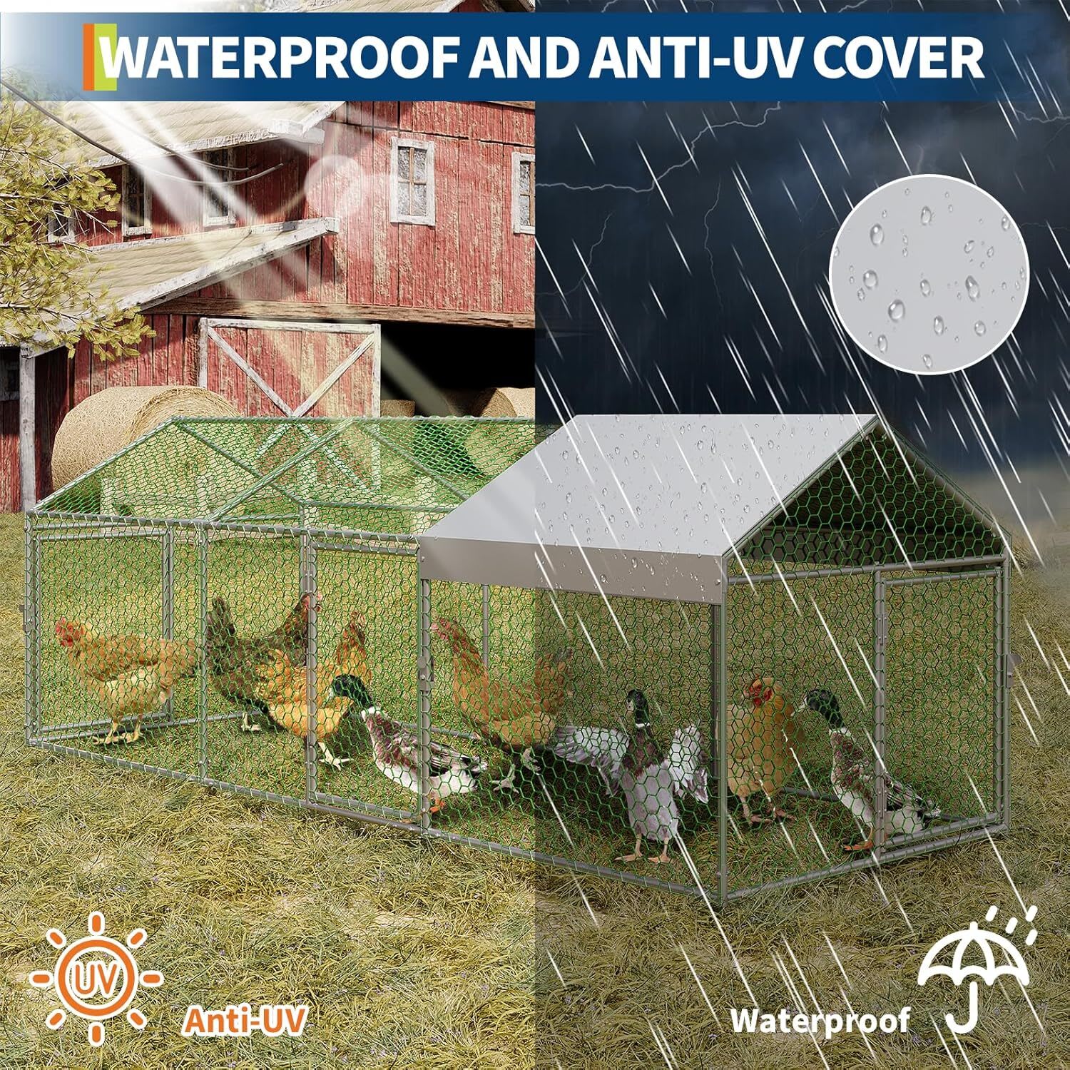 Qeetex GGL-PPG-33EVVS4A Chicken-Coops-Rabbit-Hutches - View #6
