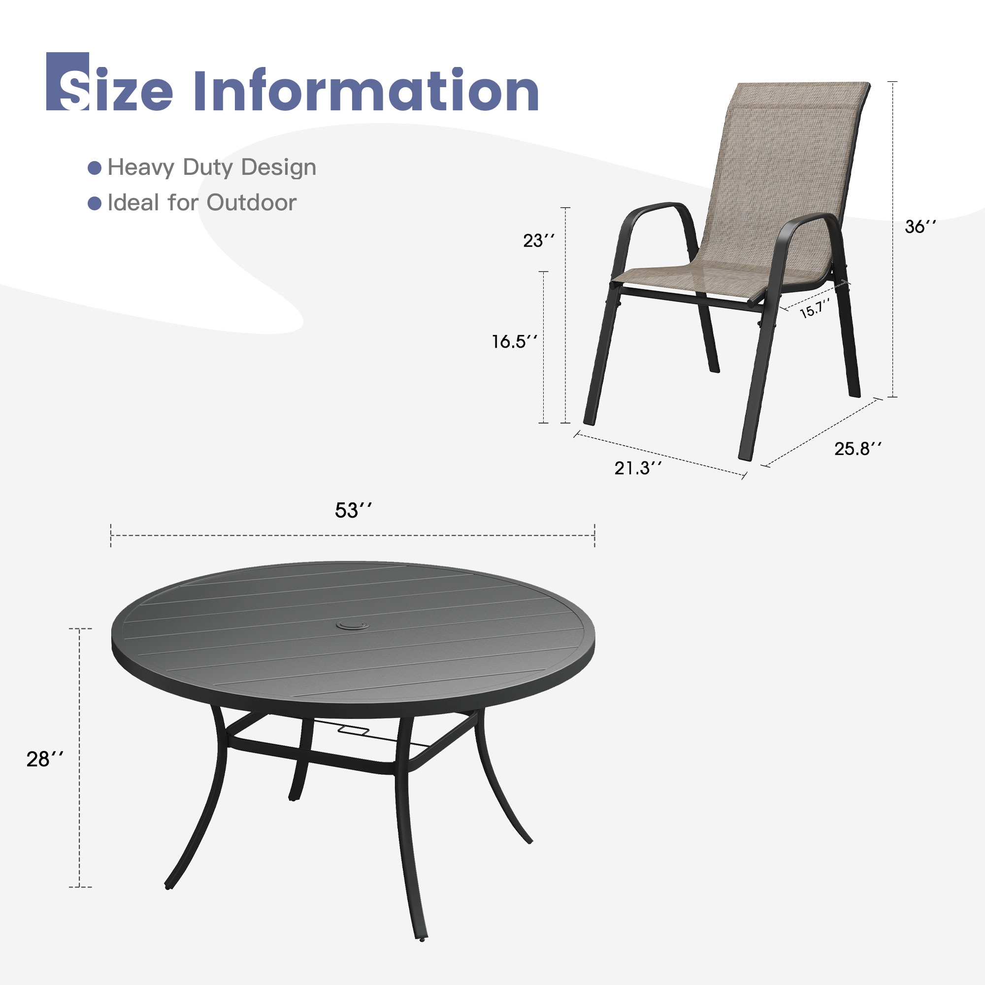 VICLLAX RBT04BL-DC213BR-7V Patio-Dining-Sets - View #3