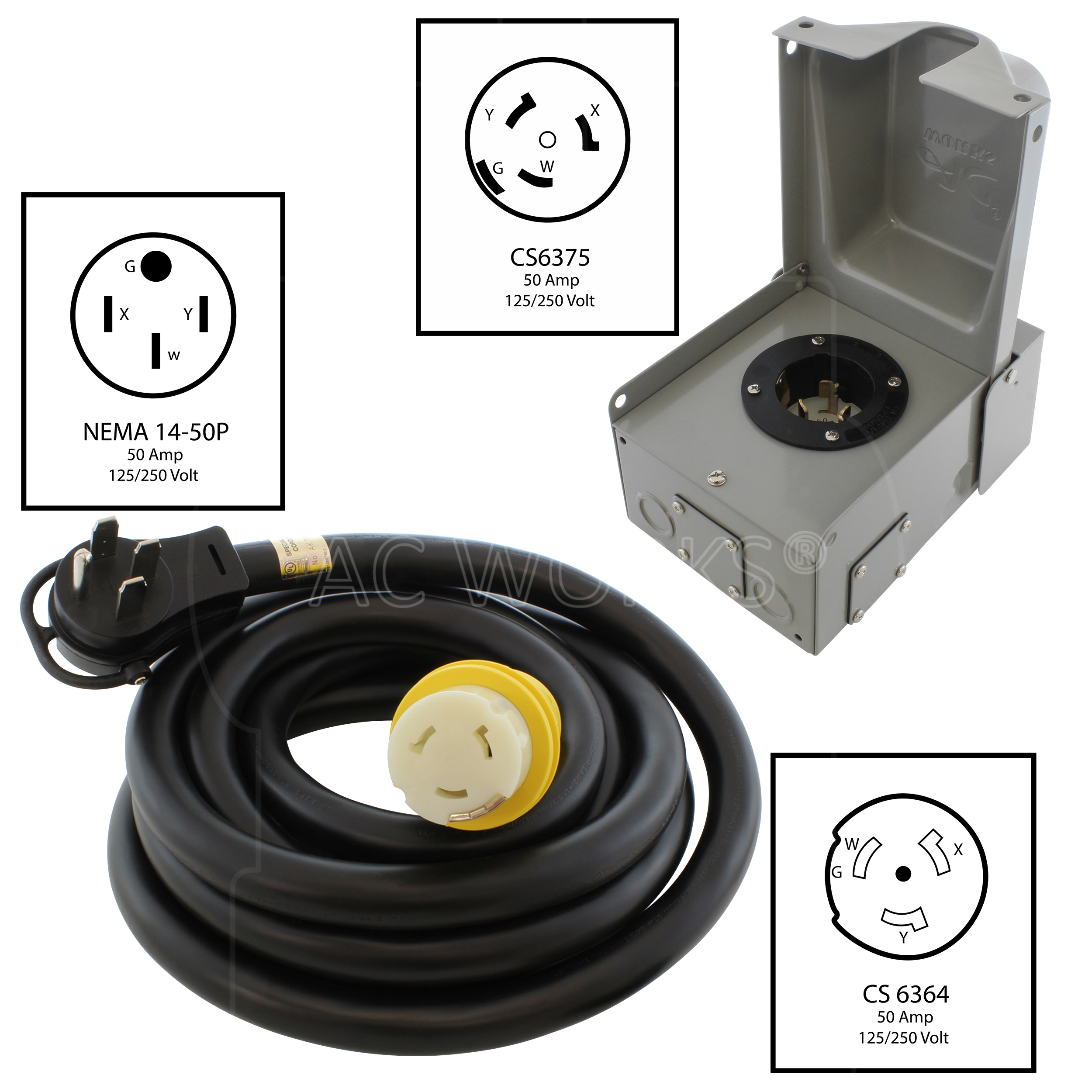 AC WORKS EP1450KIT-015E Electrical-Extension-Cords - View #2