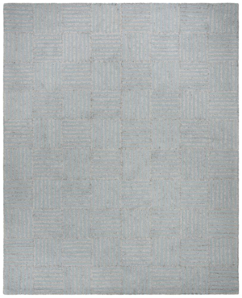 Safavieh ABT602M-6 Abstract Cross 6 x 9 (ft) Tufted Synthetic Blue/Gray Rectangular Indoor Stripe Area rug