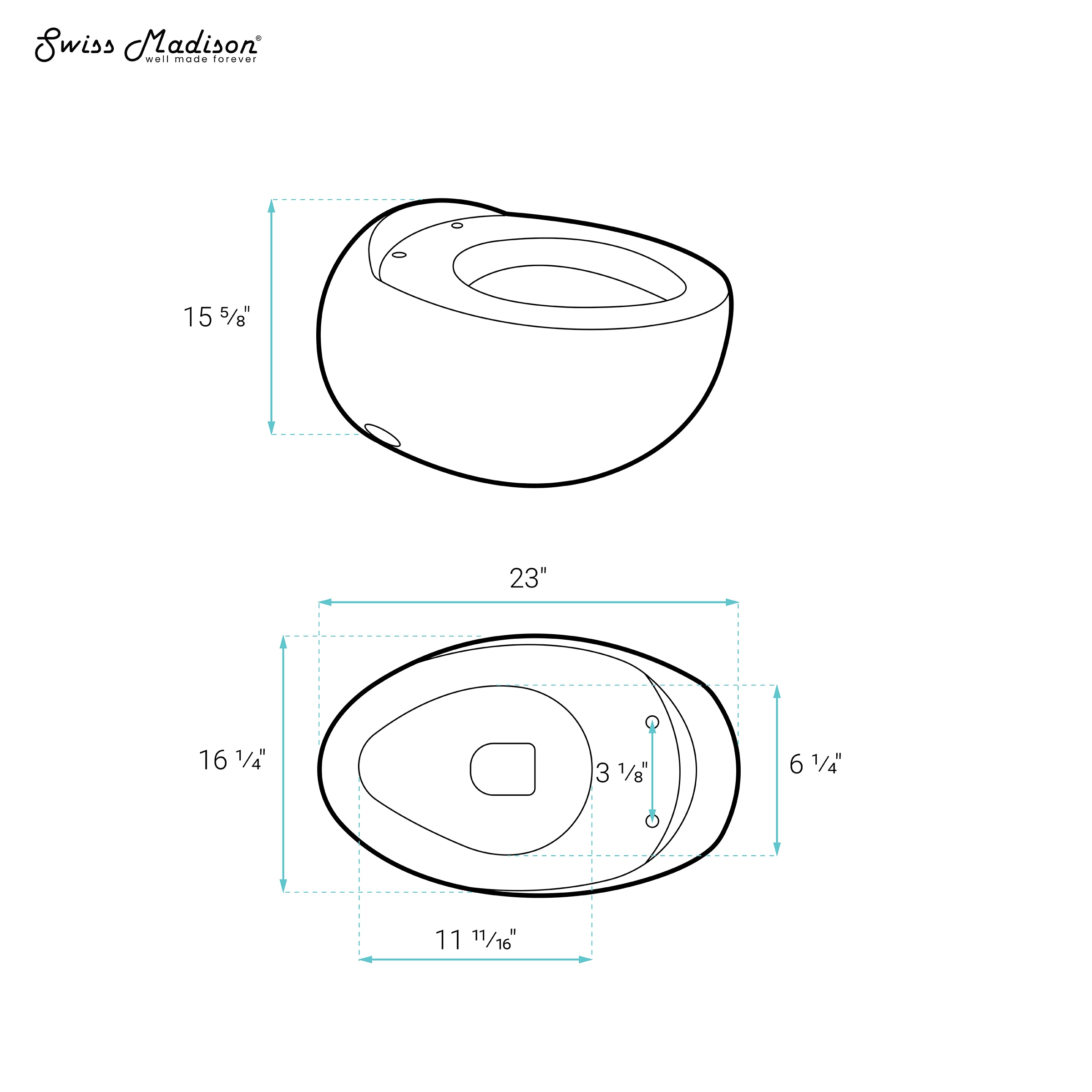 Swiss Madison SM-25-WTNNS03WH Toilet-Bowls - View #5