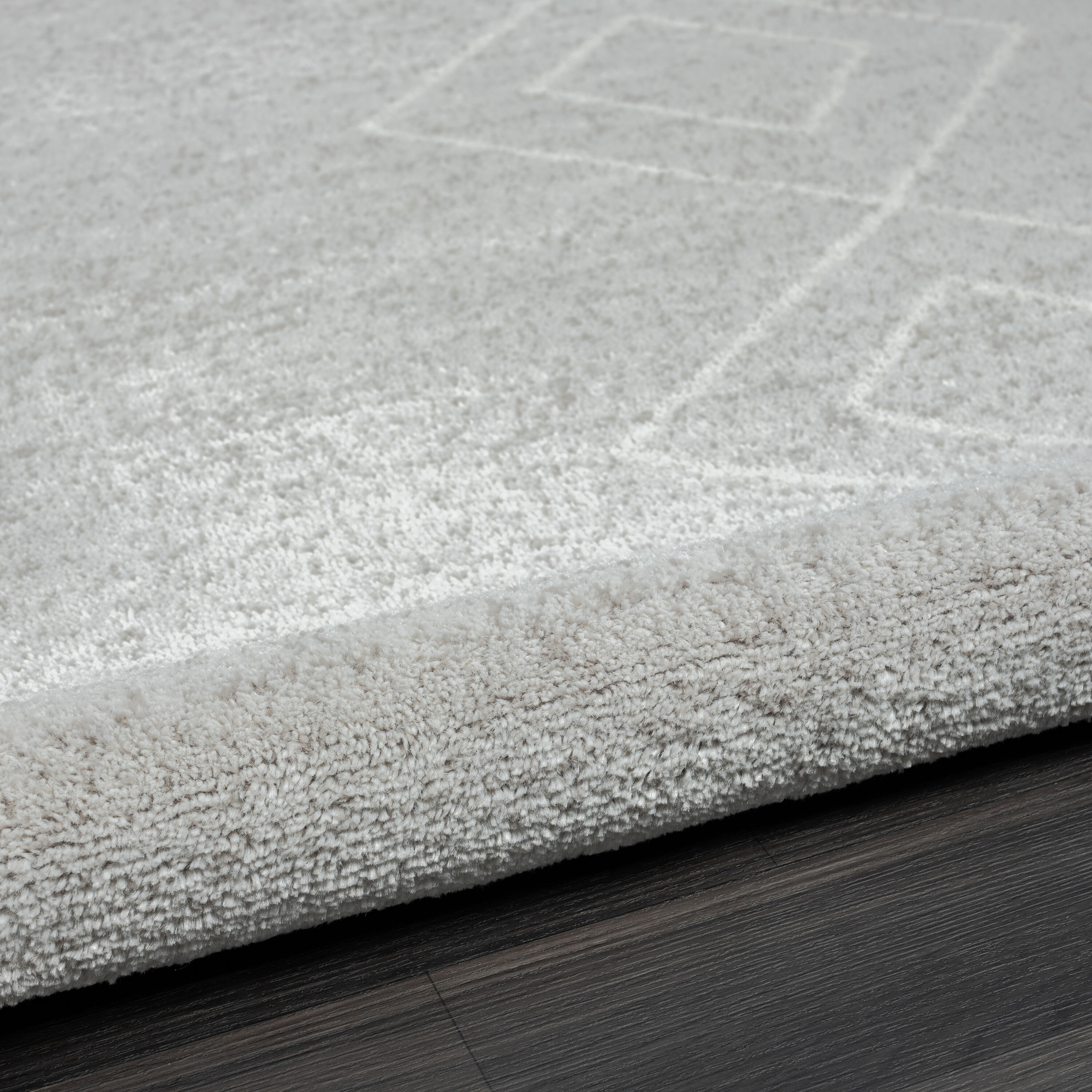 Calixta Reversible Gray Shag Area Rug 5' x 7'
