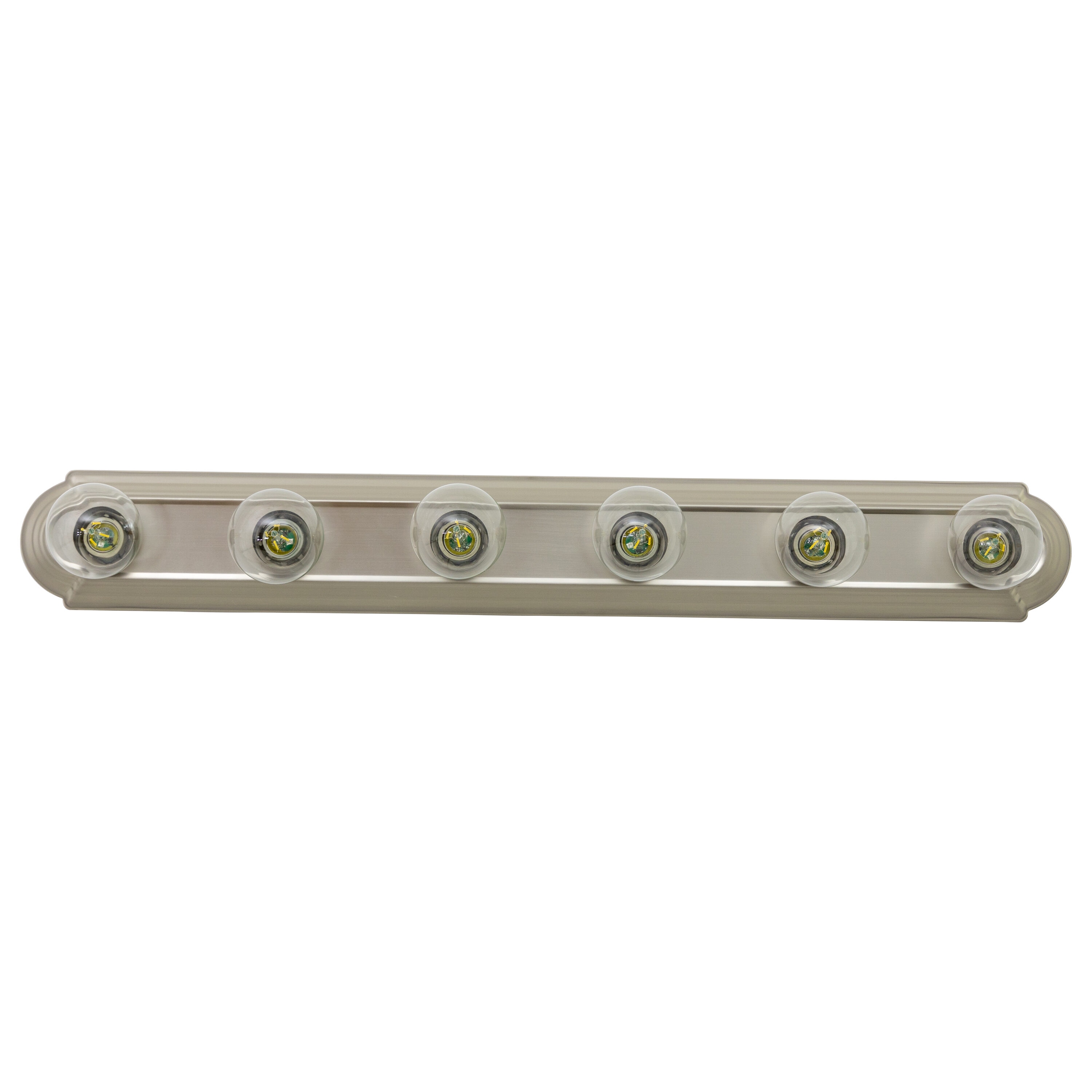 Yosemite Home Decor 4506SN Bathroom vanity lighting series 36-in 6 -Light Satin Nickel Traditional Vanity light