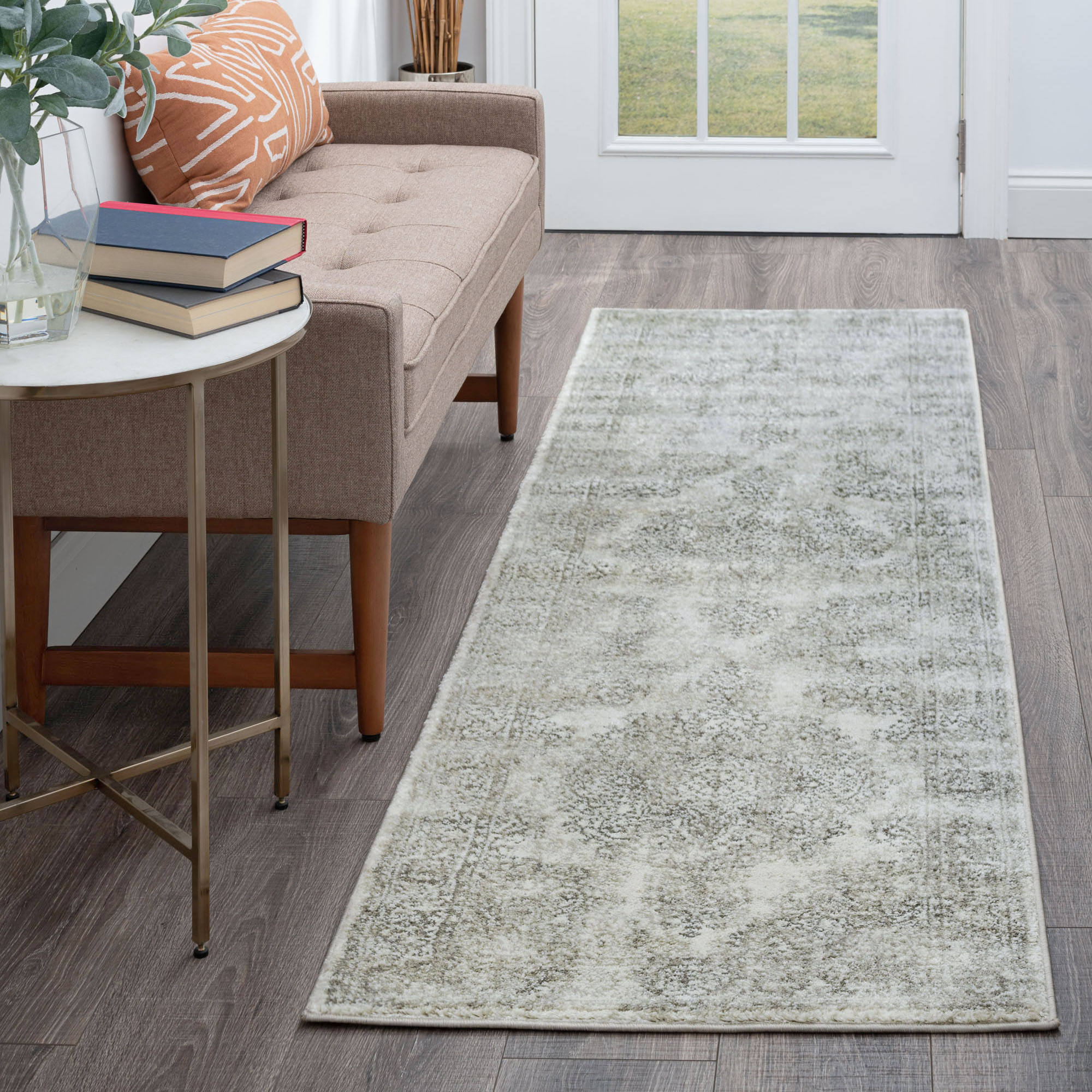 Tayse GEN1201 2X8 Generation 2 x 8 (ft) Loomed Polypropylene Ivory Rectangular Indoor Runner rug