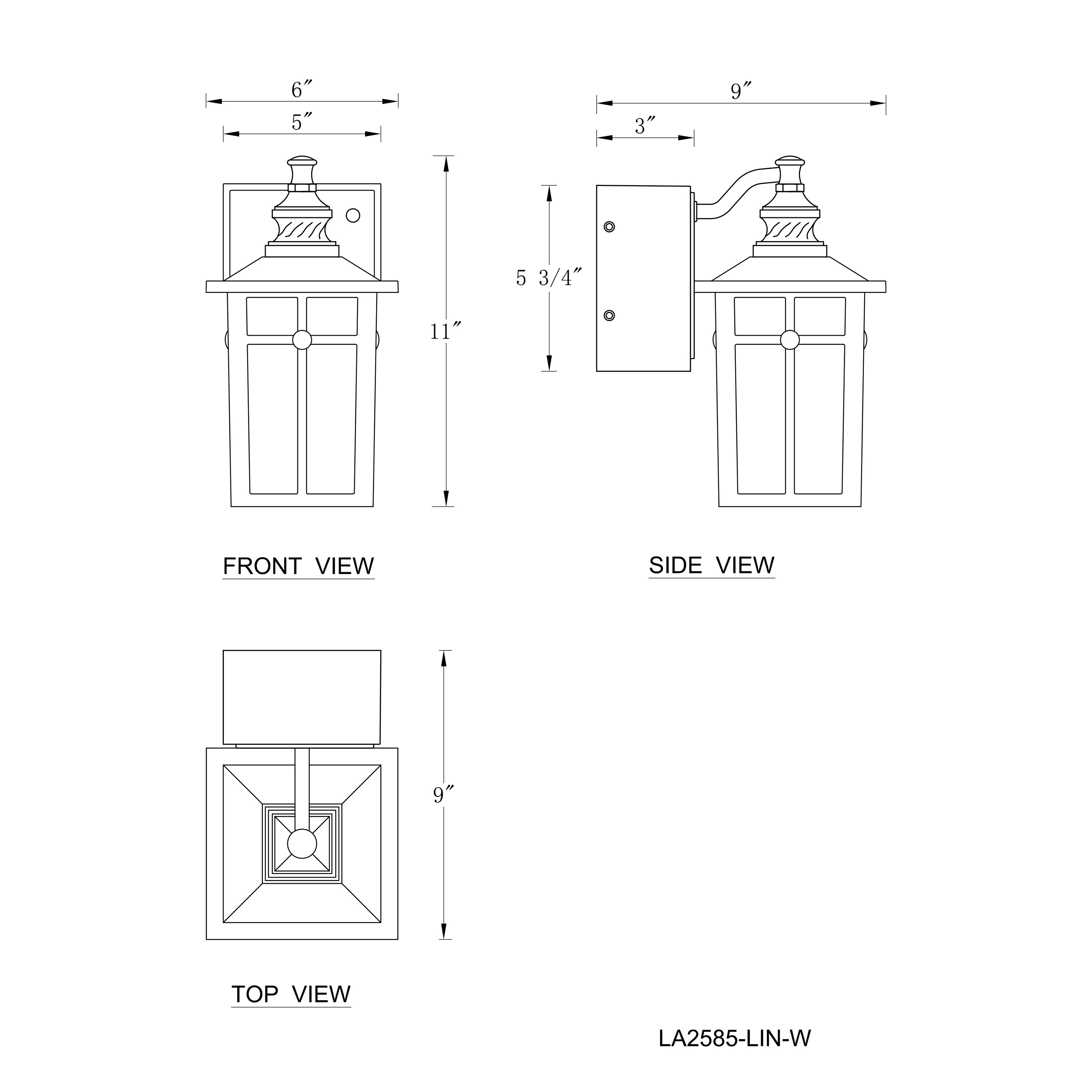 Matte Black Rectangular Metal Lantern Sconce with Clear Glass