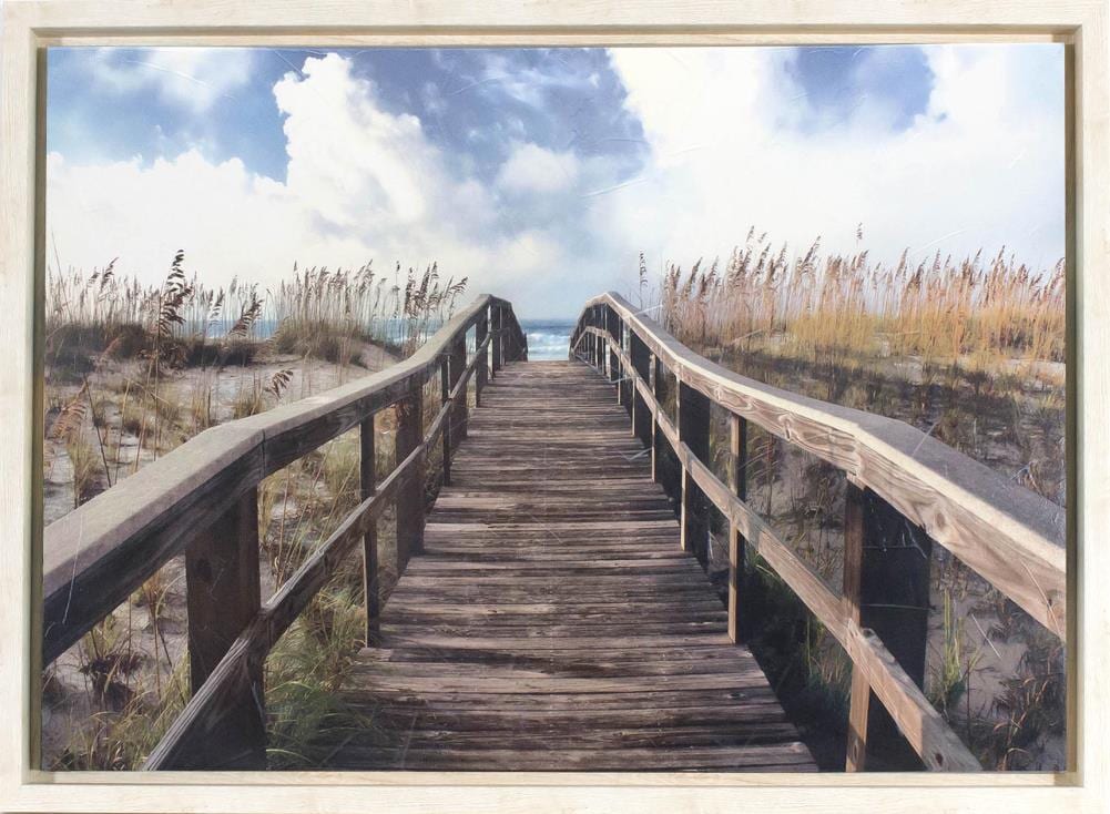  1705-8060LOW Framed 22-in H x 30-in W Coastal Print on Canvas