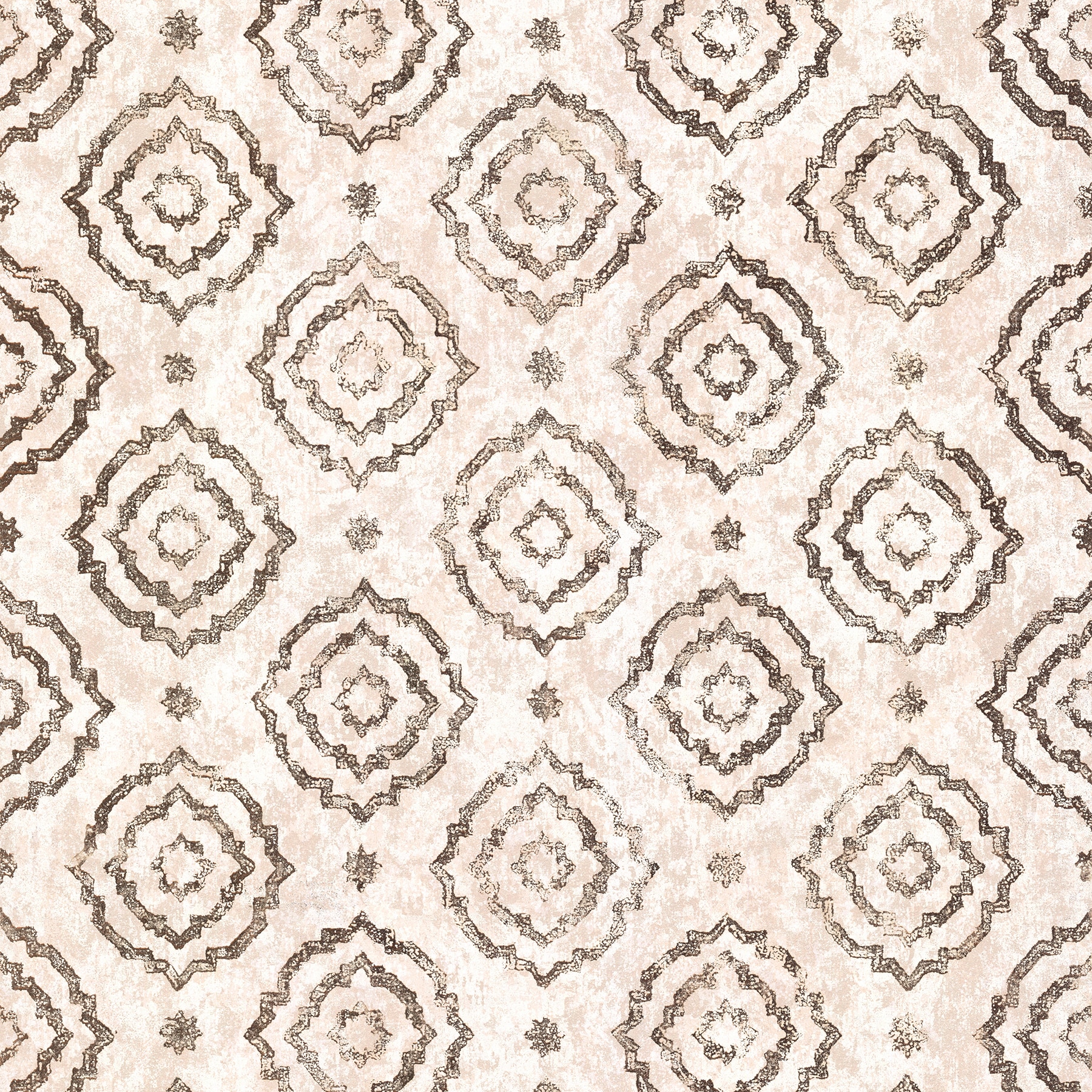 A-Street Prints 4019-86423 Lustre 75.9-Sq. Feet Rose Gold Non-woven Medallion Unpasted Wallpaper