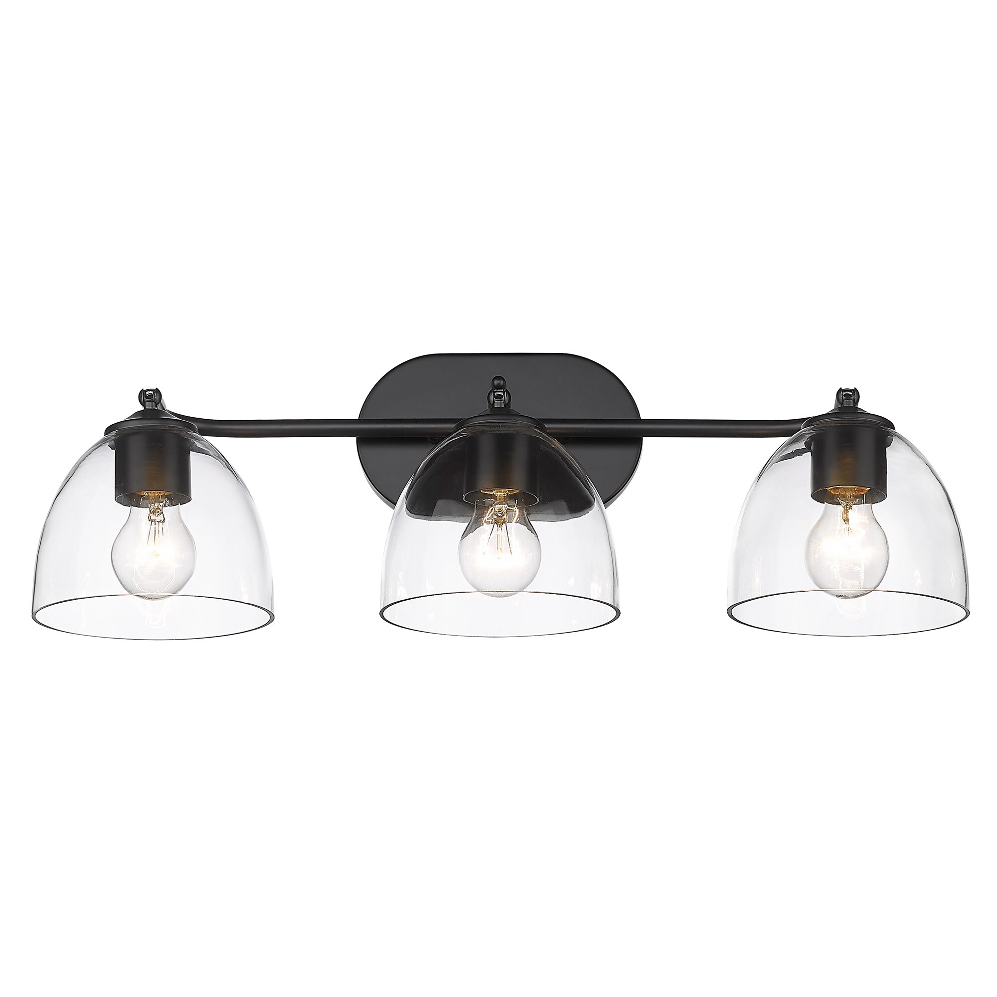 Golden Lighting 6958-BA3 BLK-BLK-CLR b089995 - View #4