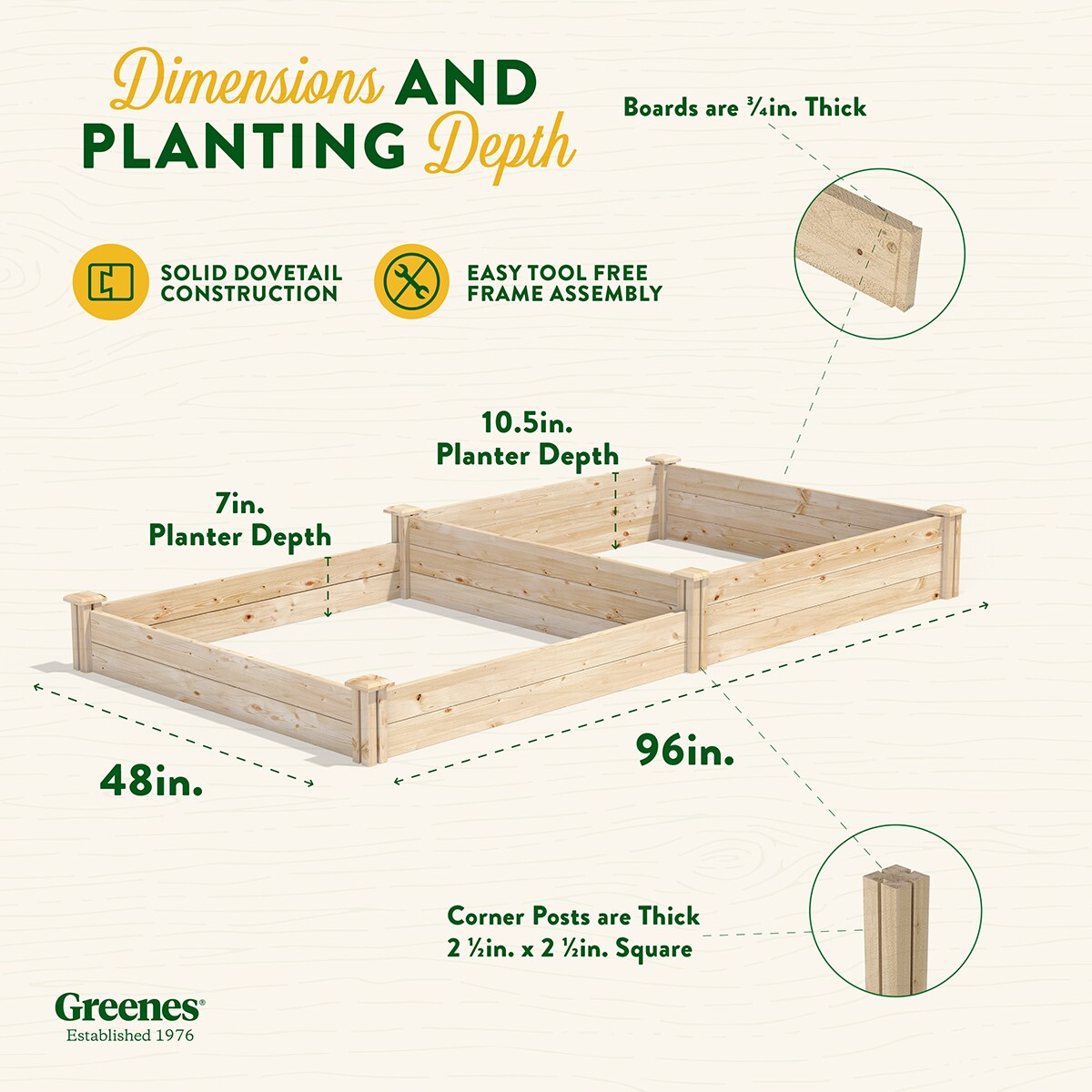 Greenes Fence RCP4C8T2 Raised-Garden-Beds - View #7