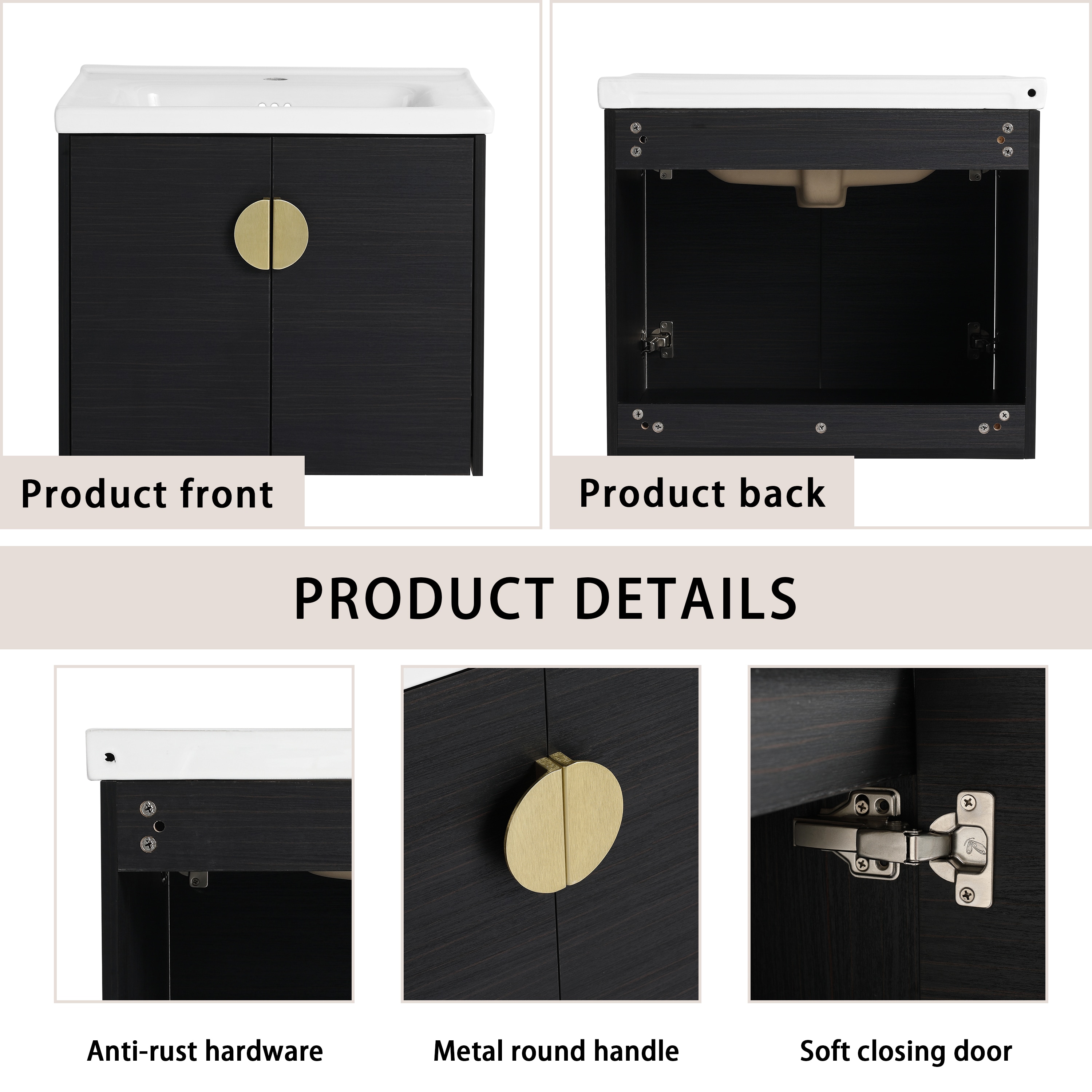 WELLFOR GLEM-S00018 Bath-Vanity-Combo - View #10