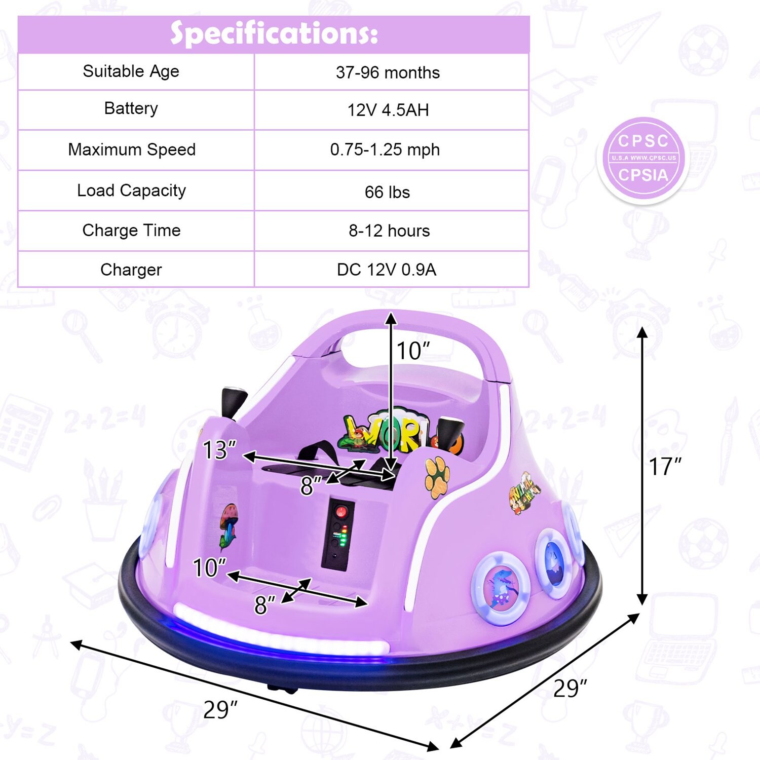 Costway CSHY002620 Play-Toys - View #3
