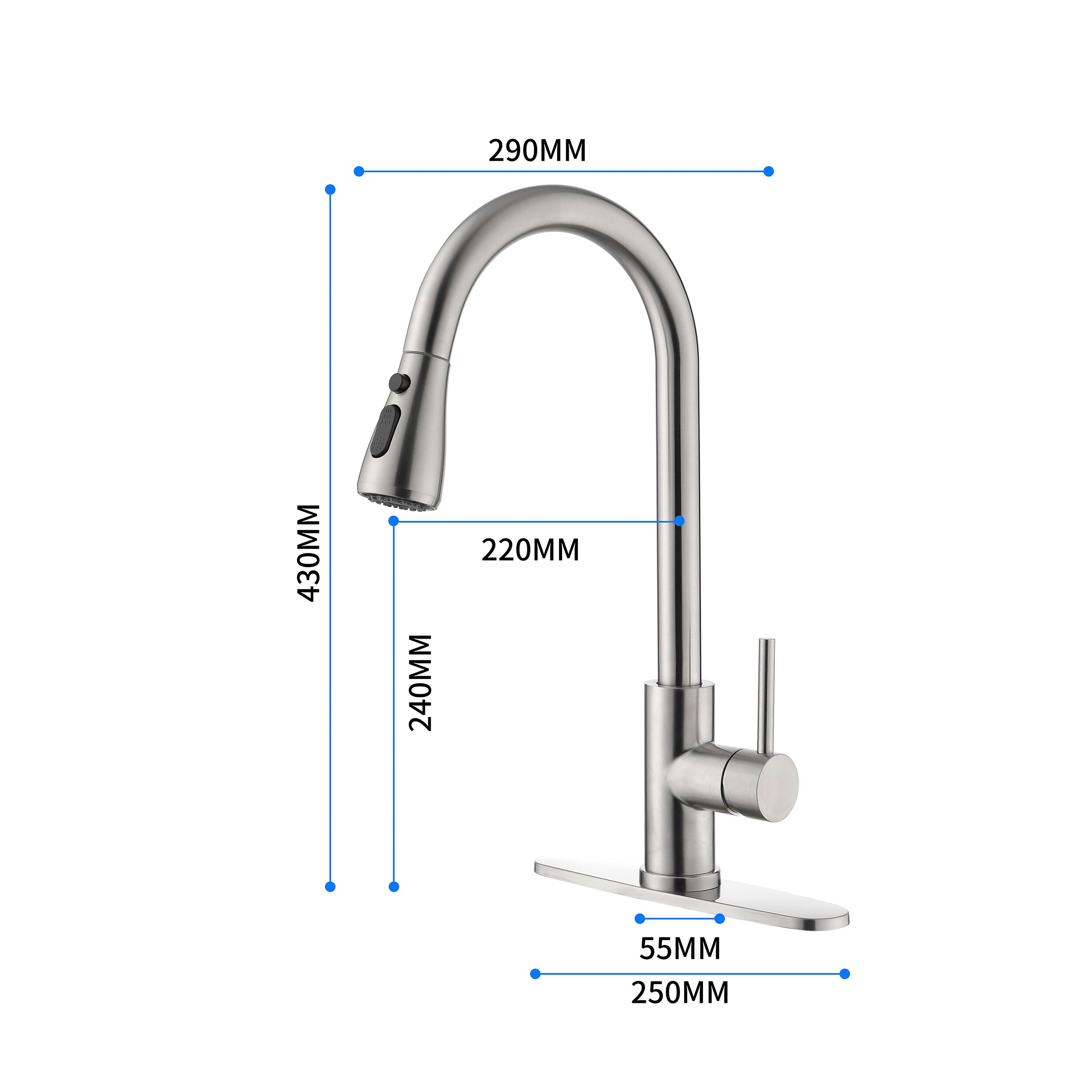 Utopia 4niture HATH-4001NS8 Kitchen-Faucets - View #2