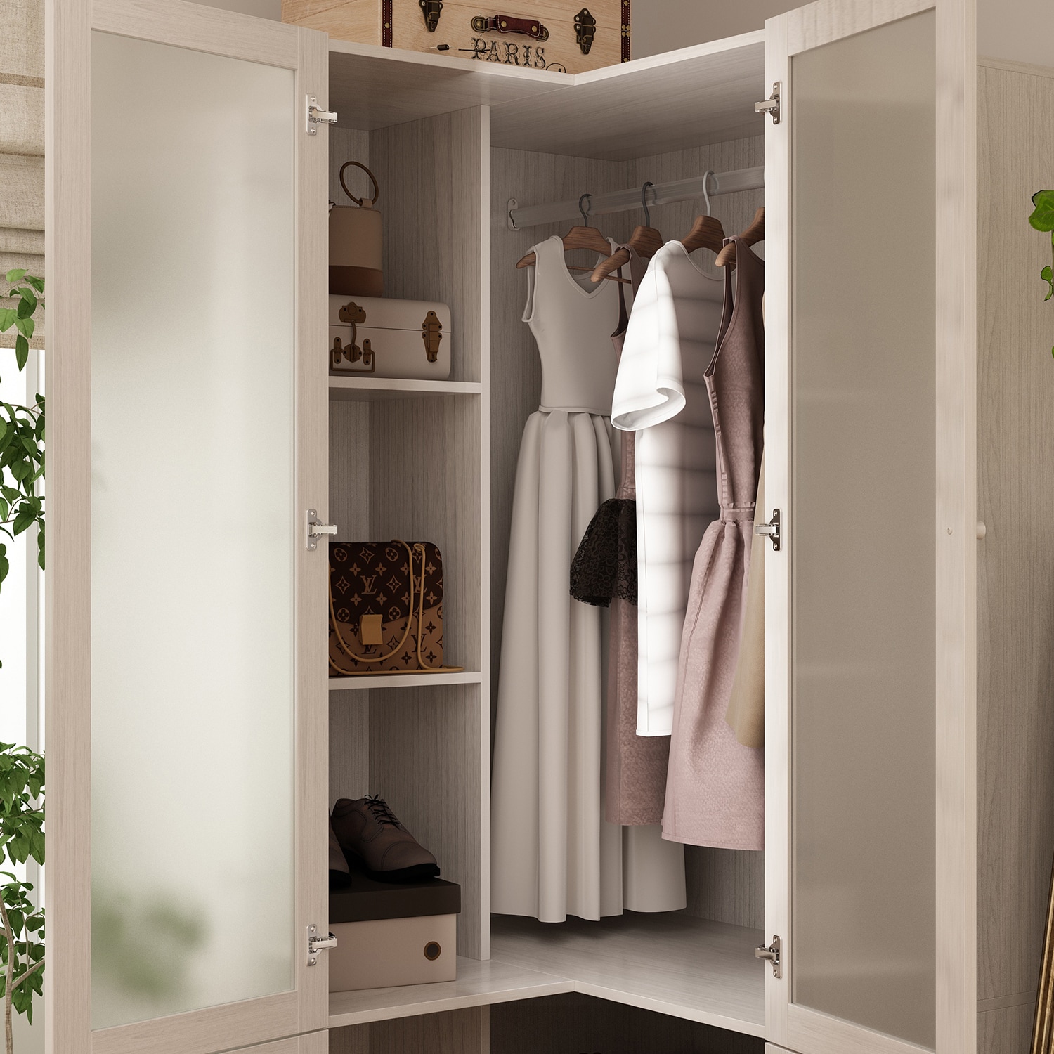 FUFU&GAGA Gray Armoire KF020387-01 at Lowes.com FUFU&GAGA Gray Armoire KF020387-01 at Lowes.com