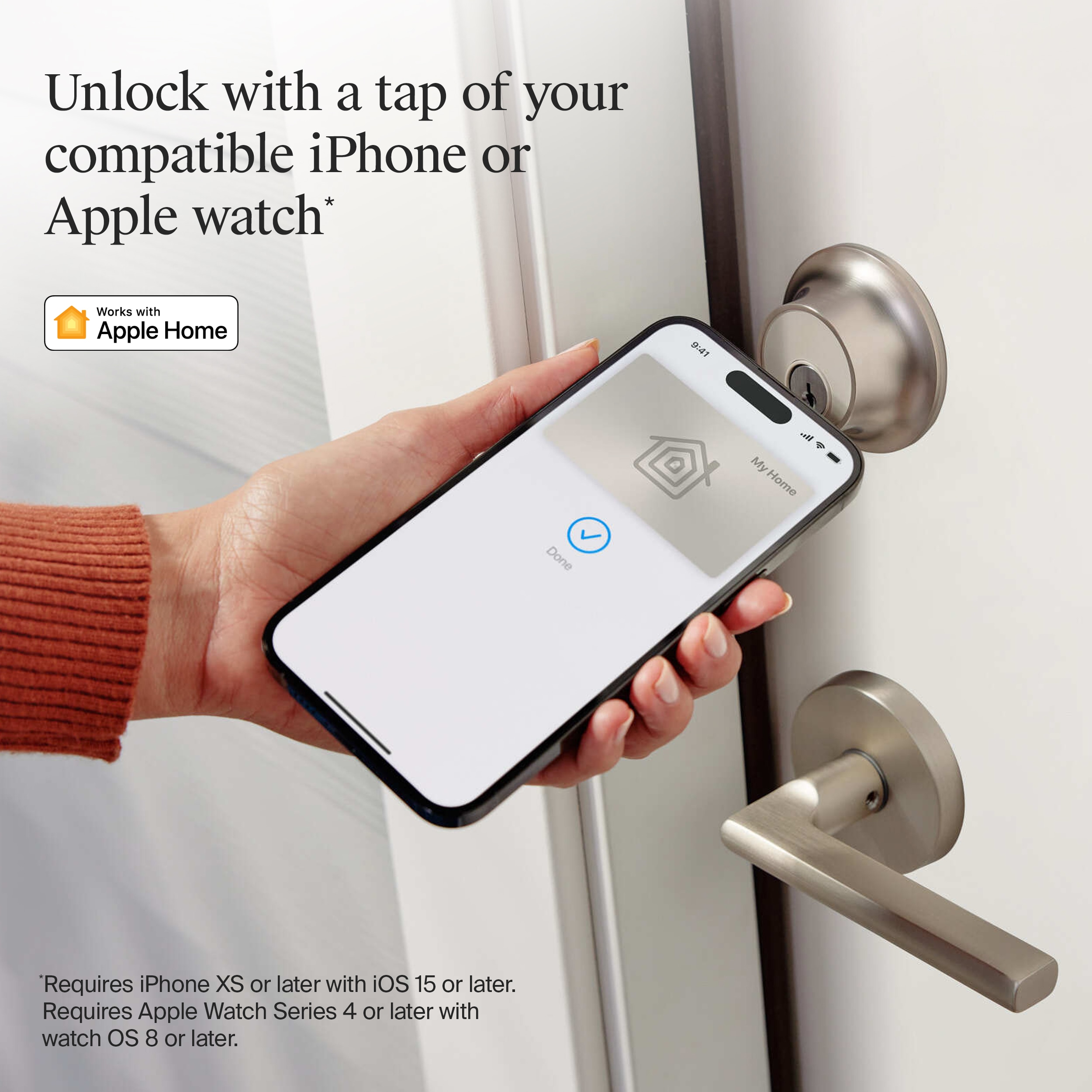 Level Lock- Touch Edition Smart Lock Satin Chrome Bluetooth Electronic  Deadbolt Smart in the Electronic Door Locks department at