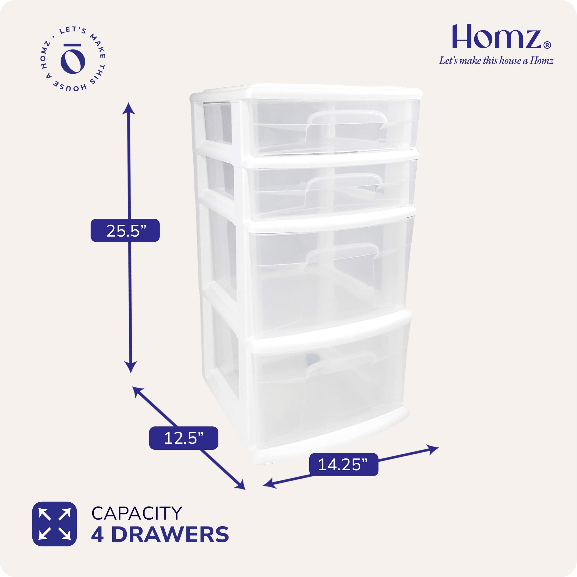 Homz Products 324378 Storage-Drawers - View #4
