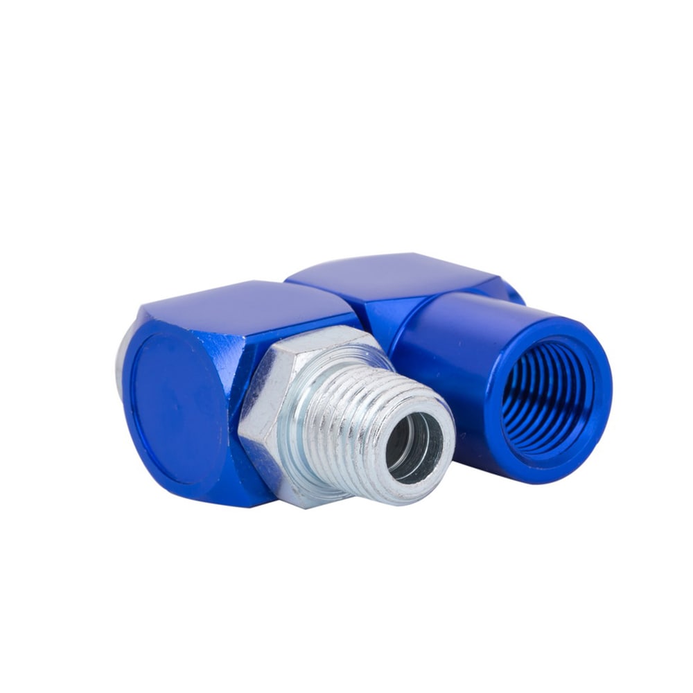 FIXSMITH Air Hose Connector- 2 Way Air Hose Splitter,14 In NPT, Air  Compressor Accessories Fittings, Swivel 360 Degrees Connectors