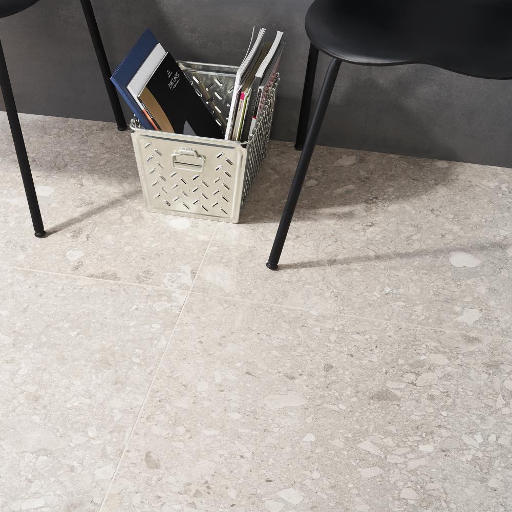 Artmore Tile Venitia Gray 24-in X 24-in Matte Porcelain Stone Look 