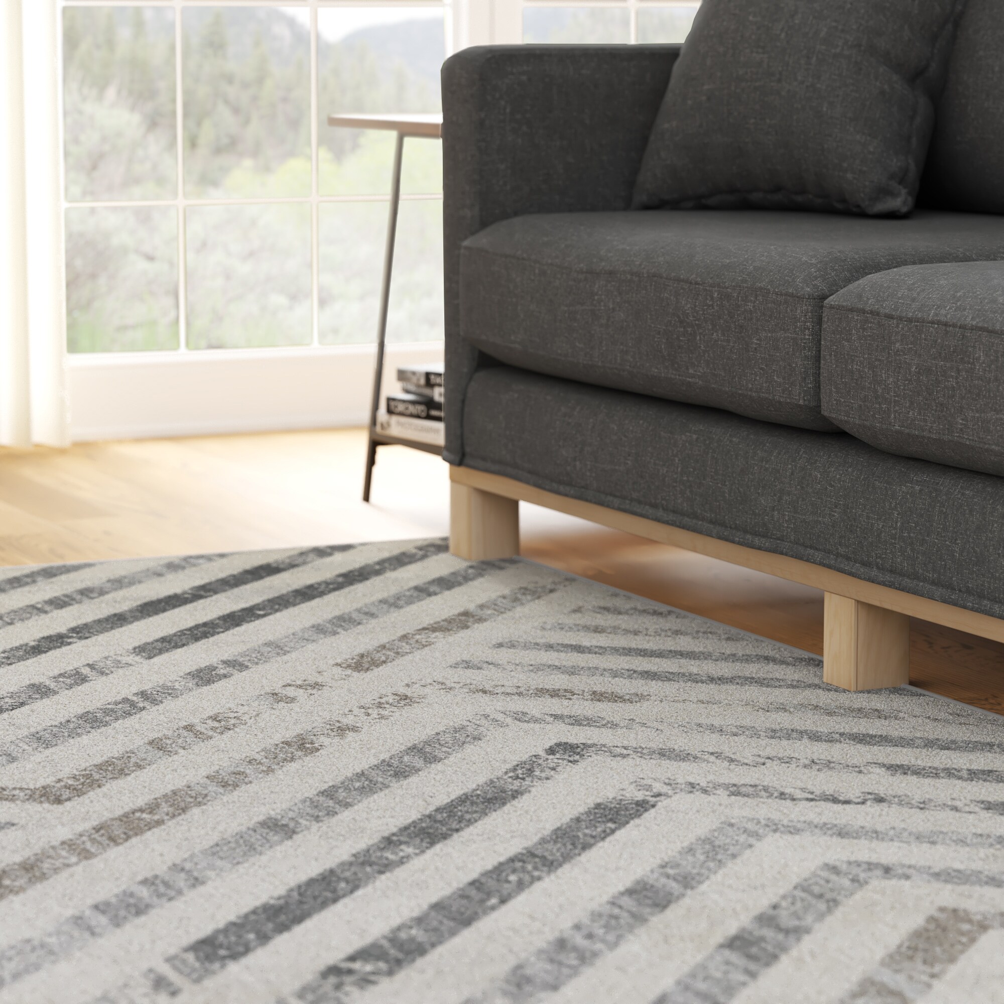 Alonnah Geometric Gray Area Rug House of Hampton Rug Size: Rectangle 11' x 15