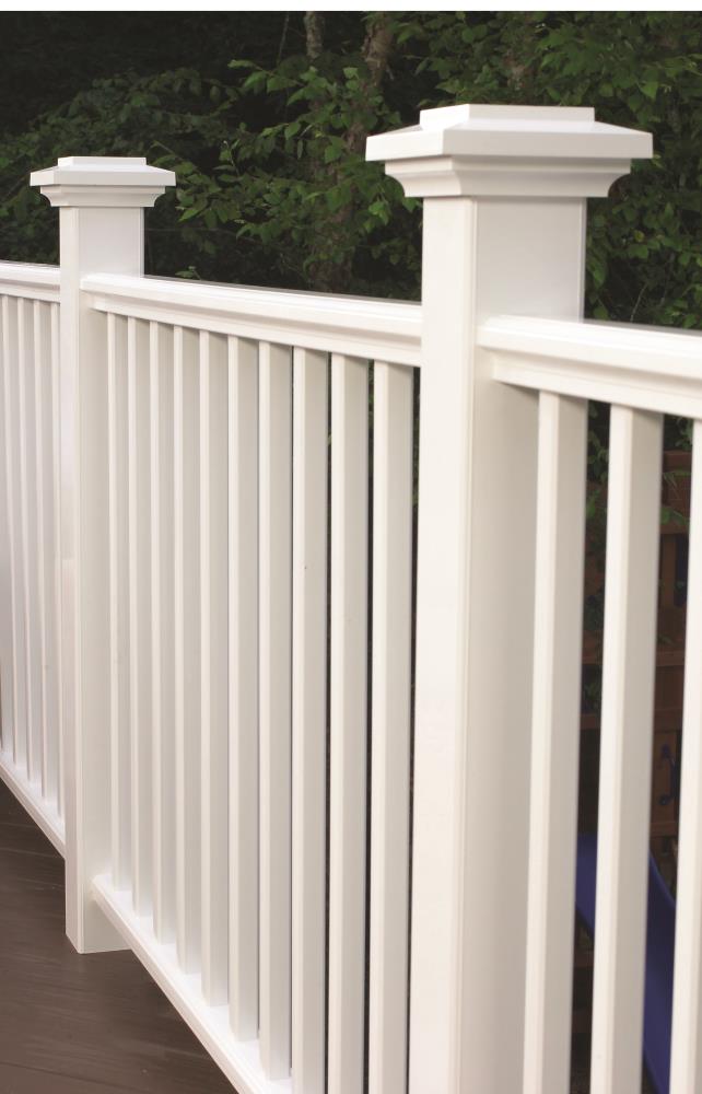 TimberTech 5-1/2-in x 5-1/2-in White Composite Deck Post Cap in the ...