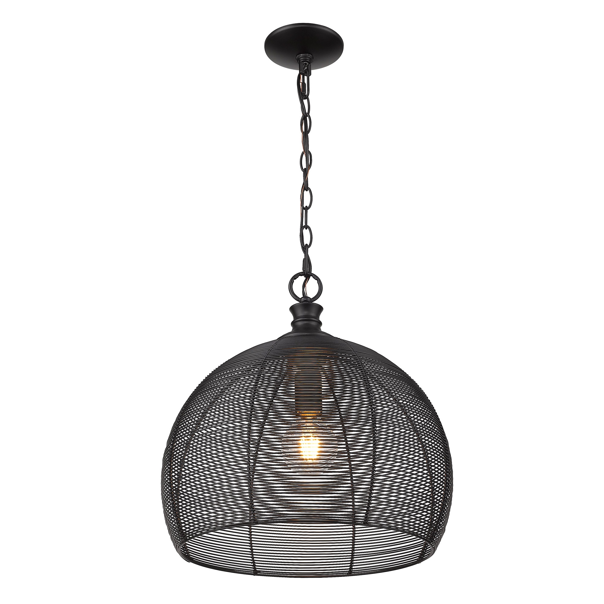 Golden Lighting 6802-M BLK Pendant-Lights - View #4