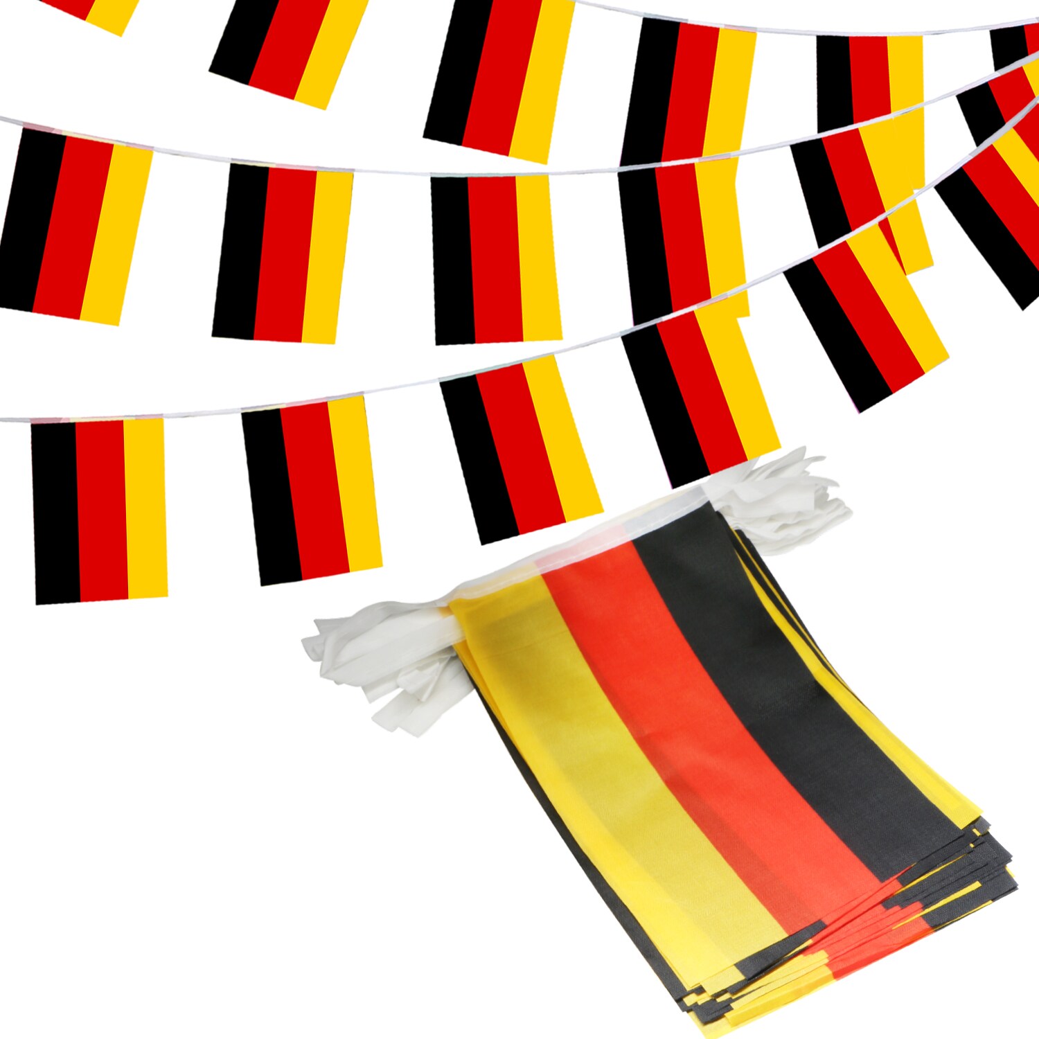 Anley Germany String Flag 0.46-ft W x 0.67-ft H International