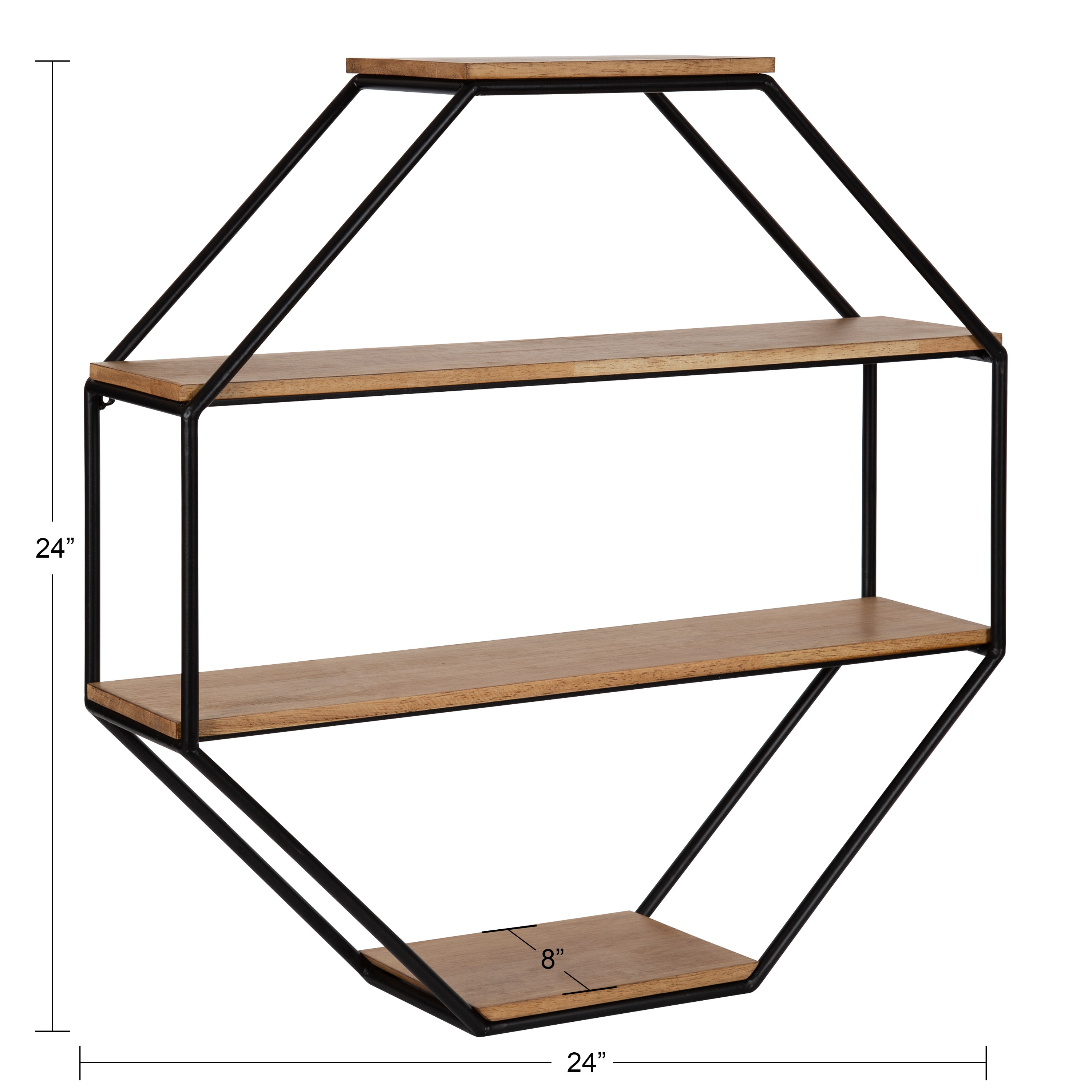Kate and Laurel 219665 Wall-Mounted-Shelving - View #2