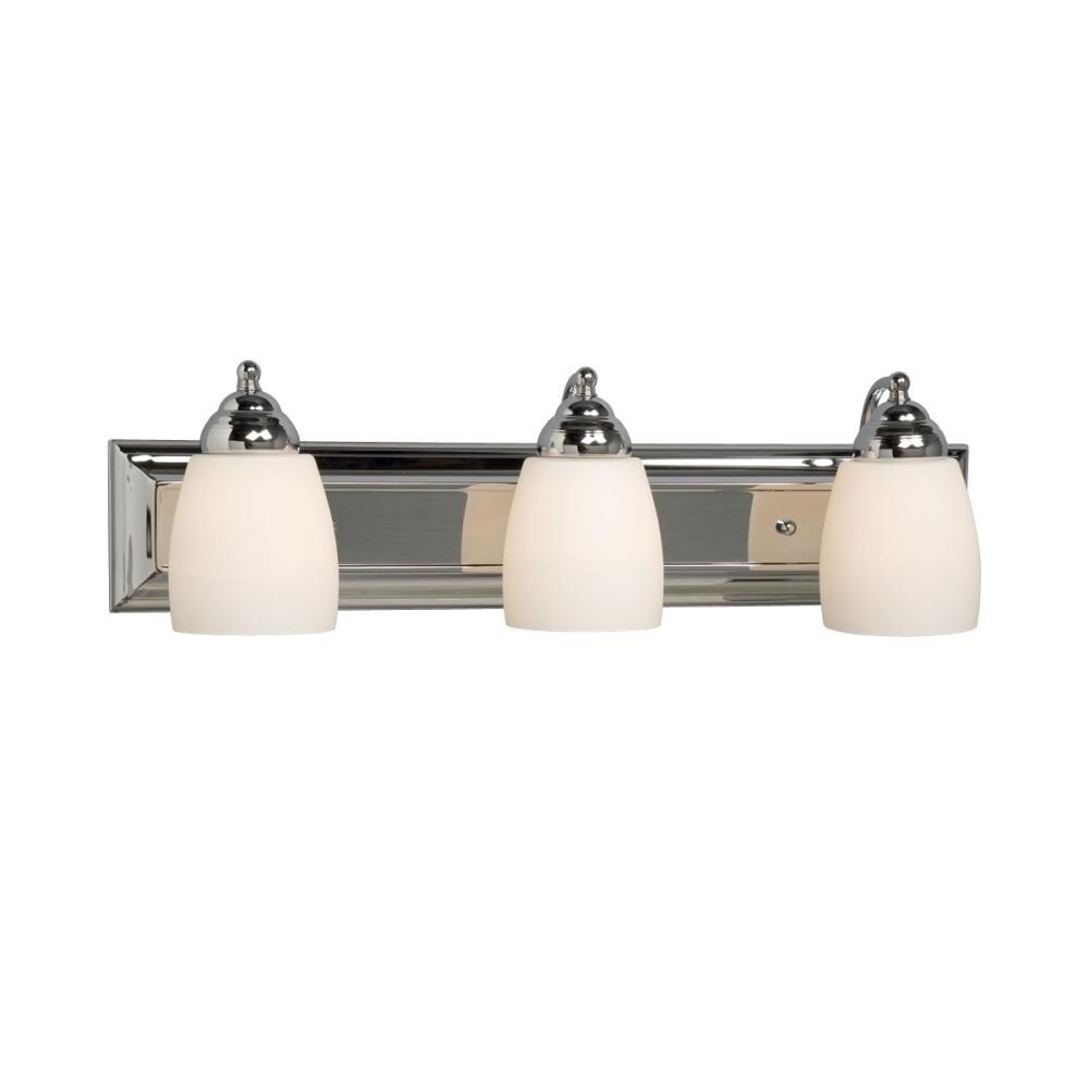 Galaxy Lighting Barclay 24-in 3 -Light Polished Chrome Transitional Vanity light