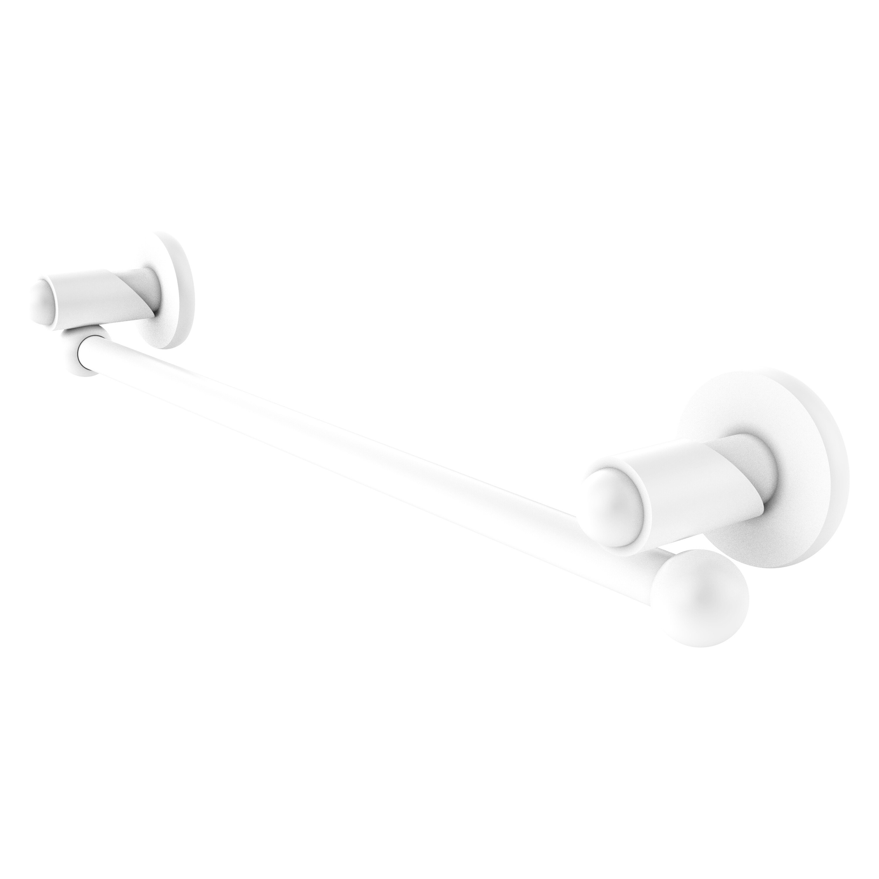 Allied Brass SH-41/24-WHM Soho 24-in Matte White Wall mount Single Towel Bar