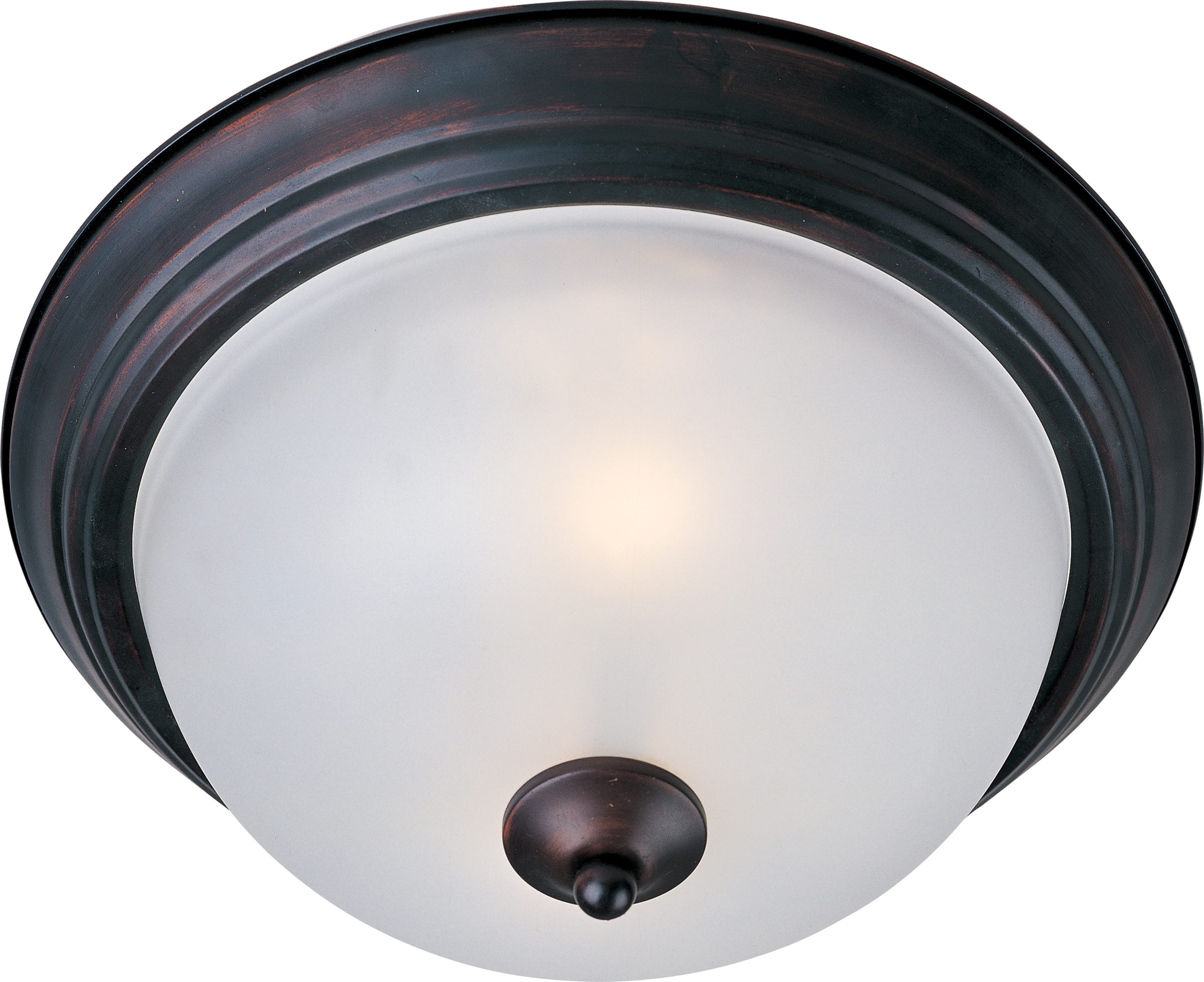 Maxim Lighting 5840FTOI Essentials 1 -Light 11.5000-in Oil-rubbed Bronze Flush Mount Light