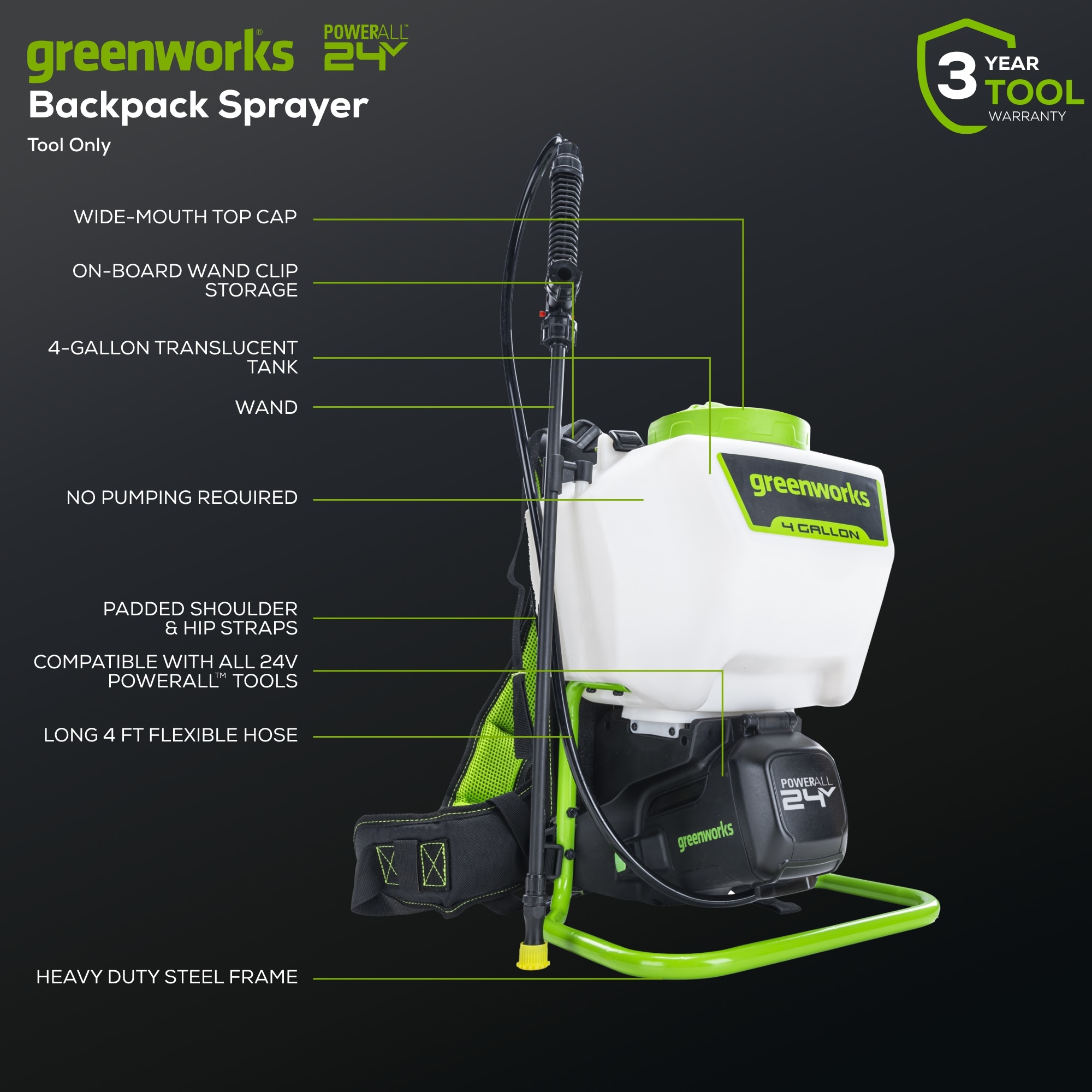 Greenworks PA891 Tank-Sprayers - View #3