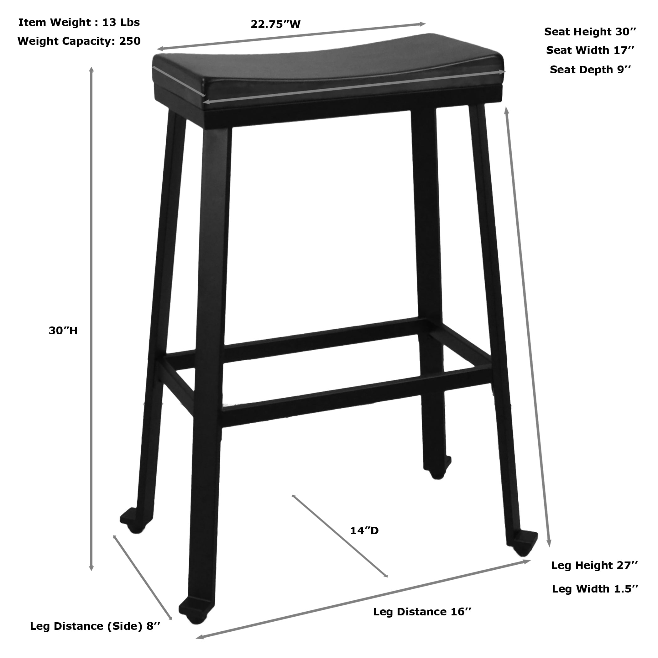 Carolina Cottage 930CHETBK stools - View #8