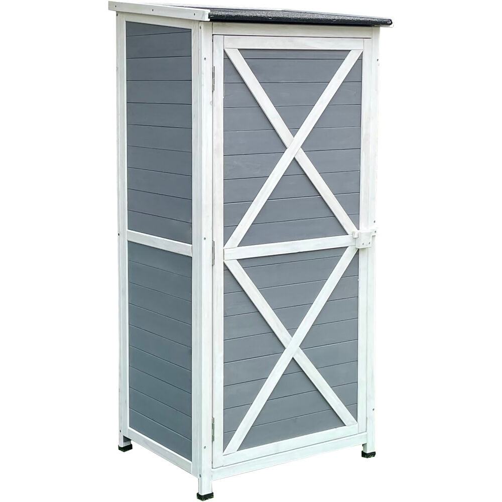 Hanover HANWS0107-GRY 20.5-in x 27.2-in Gray Outdoor Storage