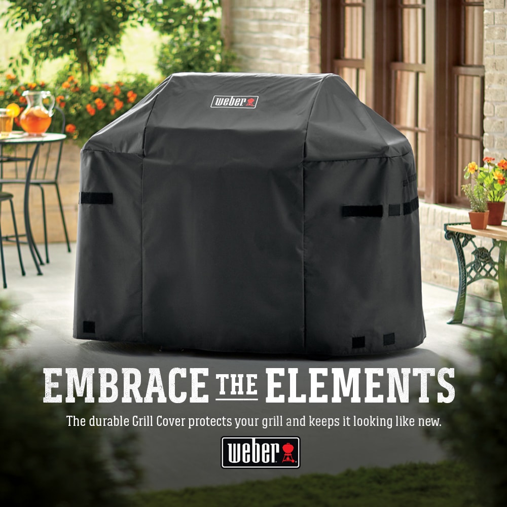 Weber Spirit 300 Gas Grill 51-in W x 42-in Black Gas Grill Cover in the Covers department at Lowes.com