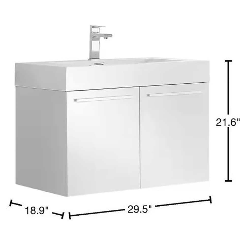 Fresca FCB8089WH-I Bath-Vanity-Combo - View #8
