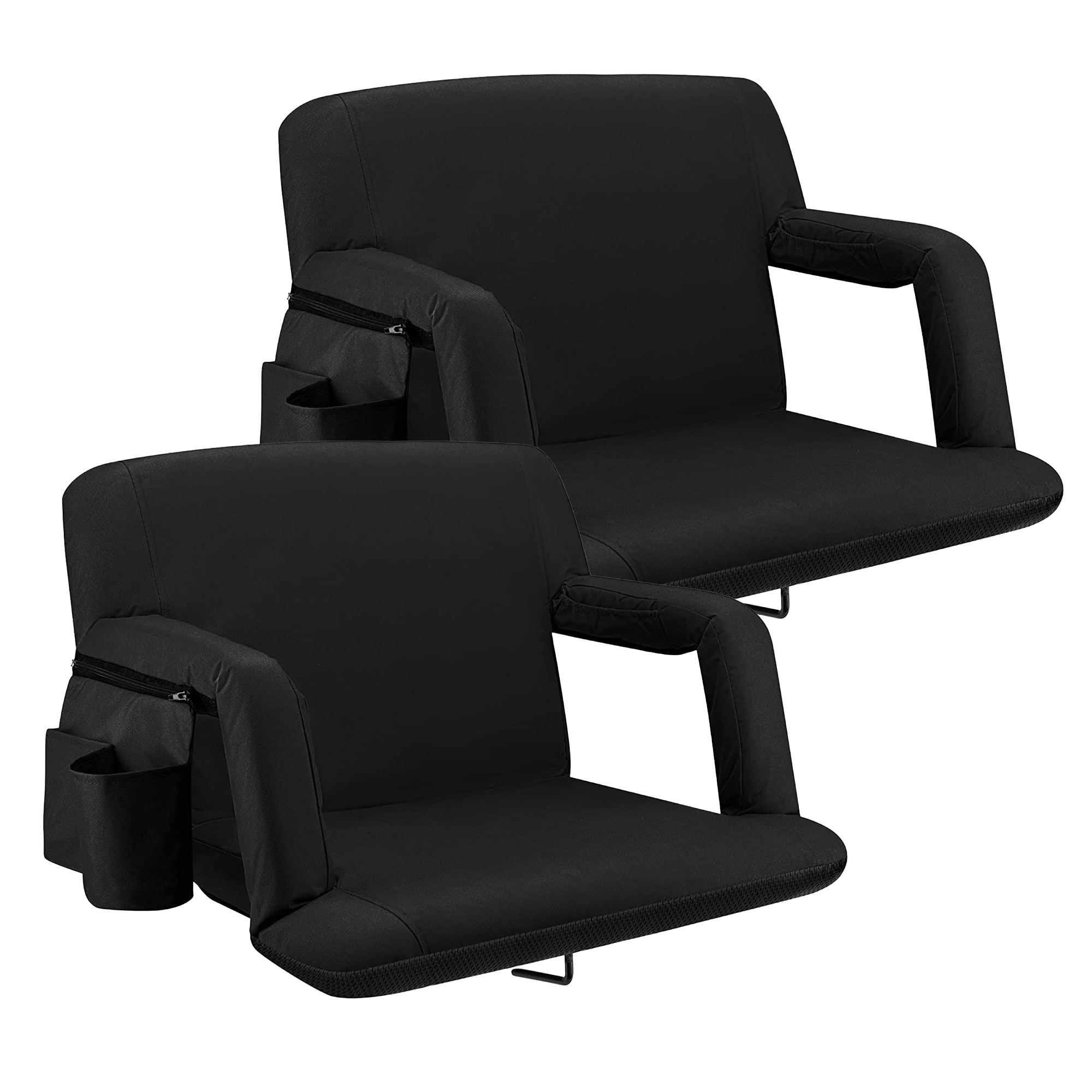 Alpcour APC-RSSAWBK-2P 2 -Pack 25 x 17 Polyester Bleacher seat