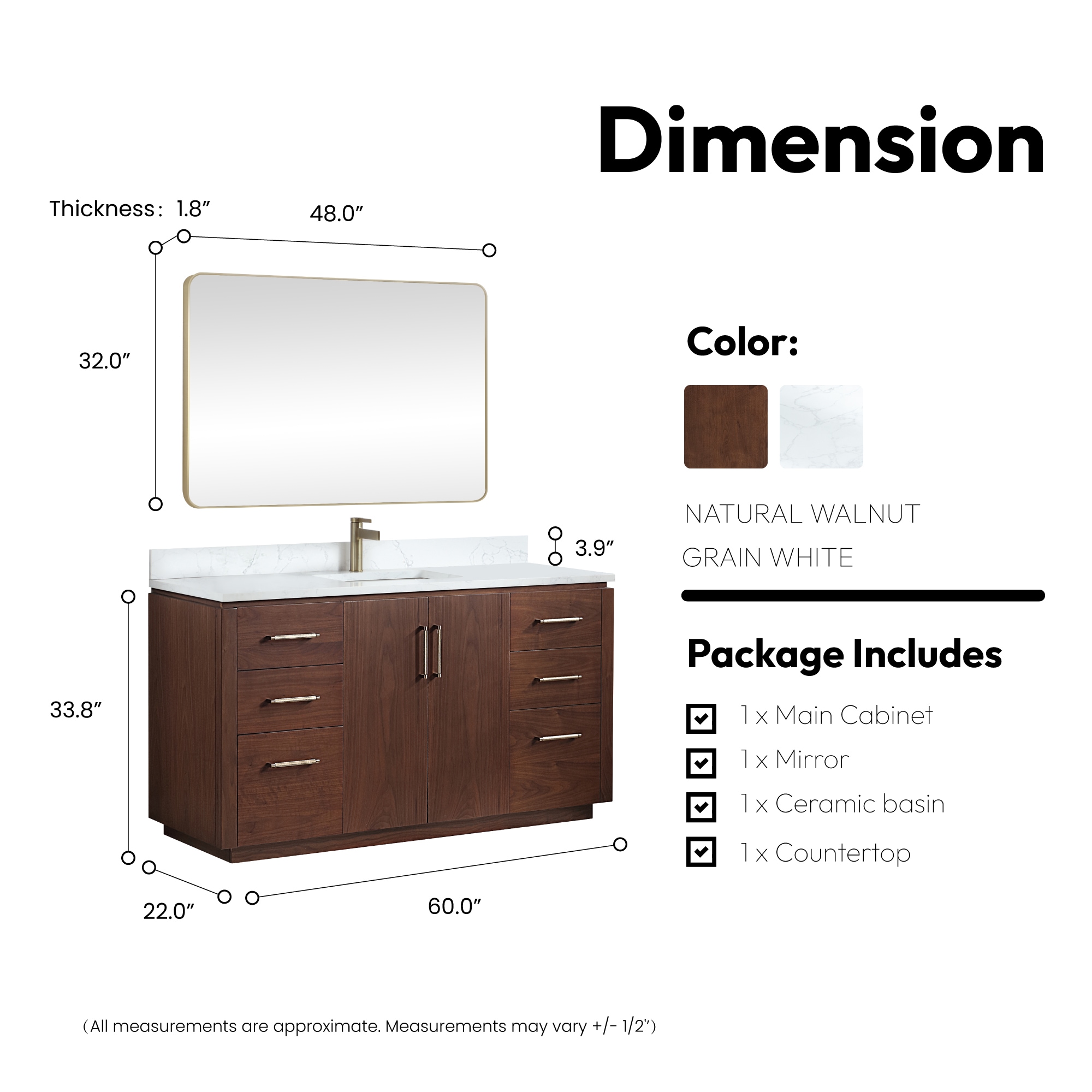 Vinnova 705760-NW-GW Bath-Vanity-Combo - View #6