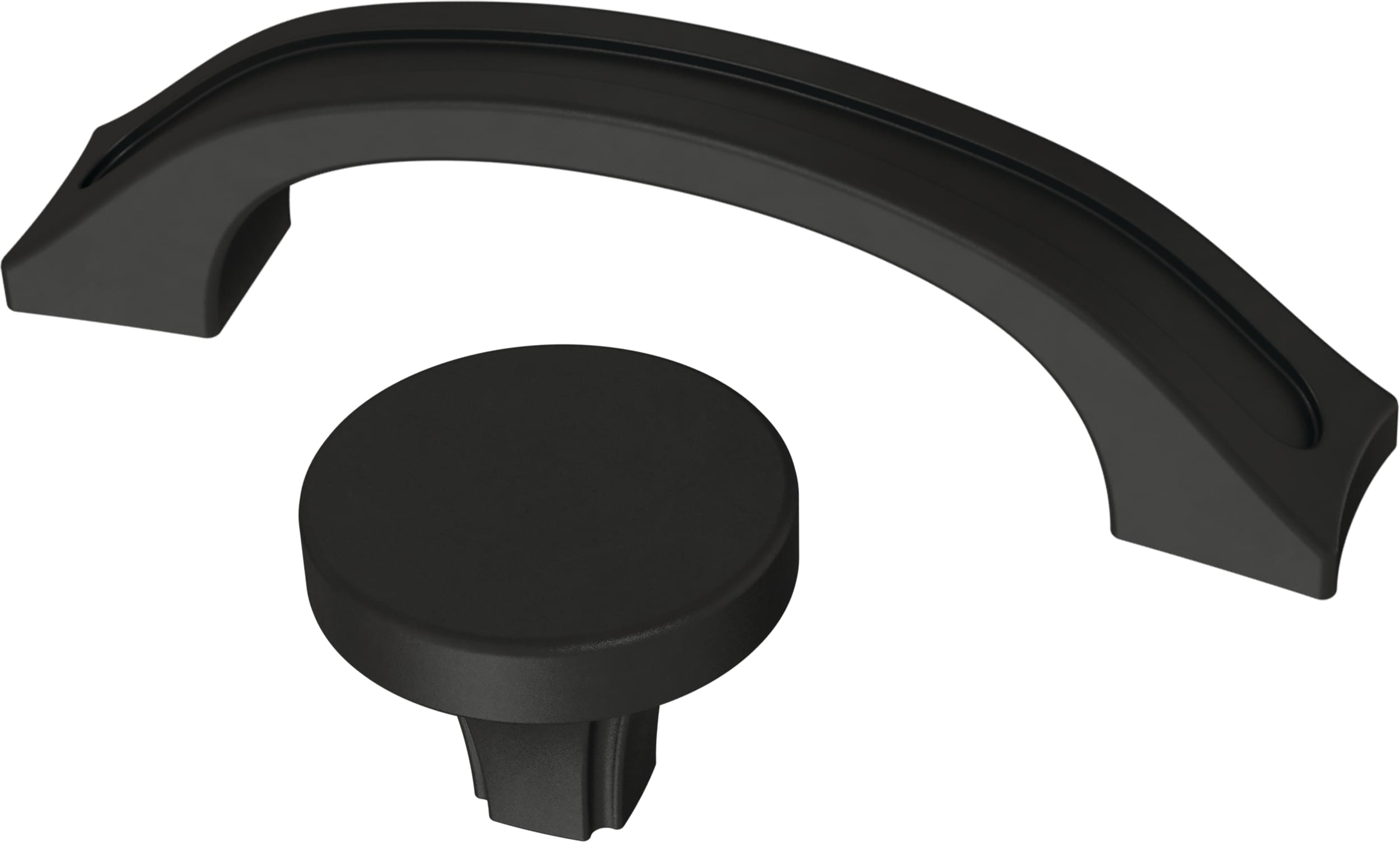 allen + roth  Classic Inset Matte Black 2 Piece Cabinet Hardware Collection
