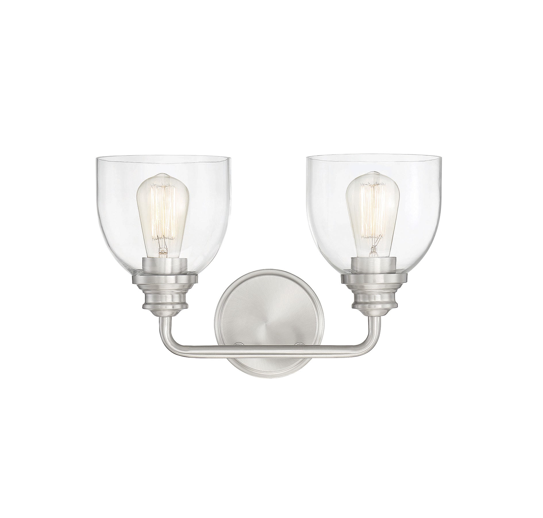  LW-SH637935 14.75-in 2-Light Satin Nickel Transitional Vanity Light Bar
