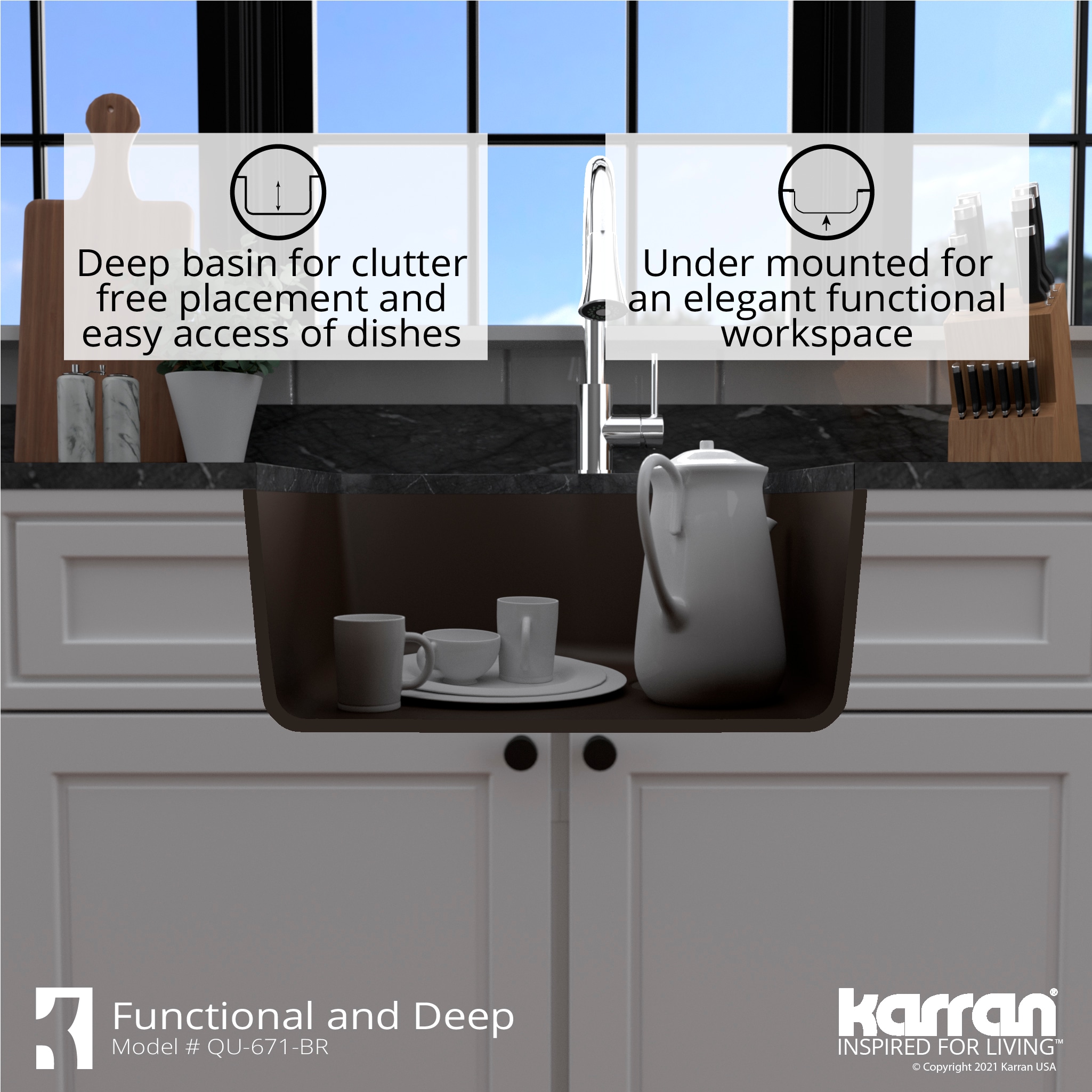 Karran QU-671-BR-PK1 Kitchen-Sinks - View #10