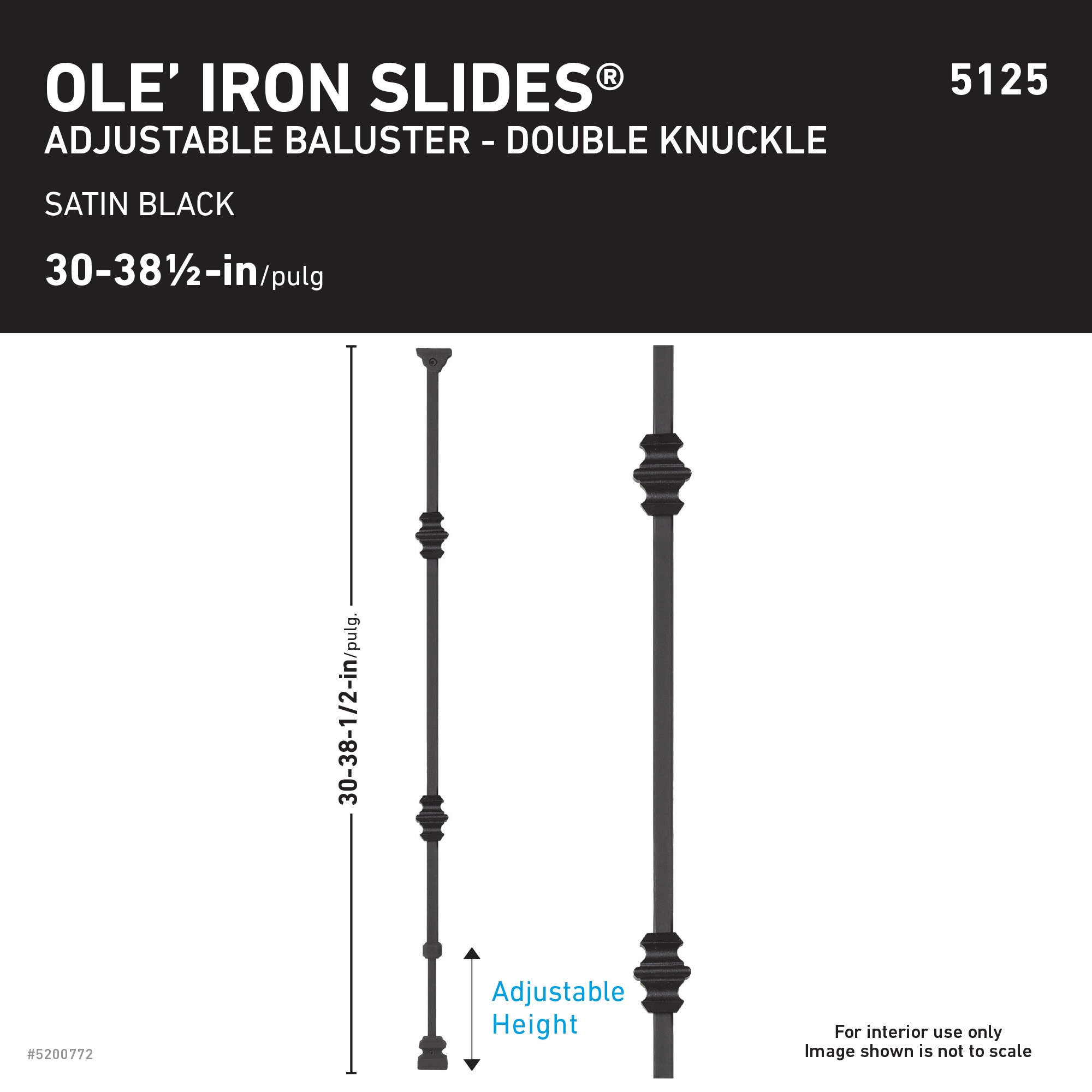 Ole' Iron Slides ISKNUC2-SAT Interior-Stairpart-Balusters - View #5