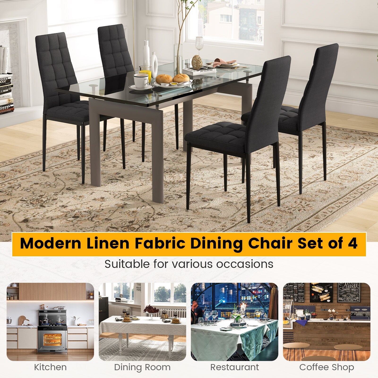 Slickblue D-CO-4-KD38935CK Dining-Chairs - View #3