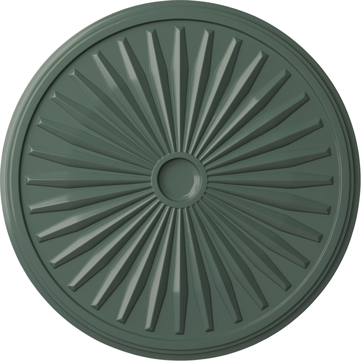 Ekena Millwork CM33LECBF Leandros 33.125-in W x 33.125-in L Painted Cloud Burst Polyurethane Whole Ceiling Medallion