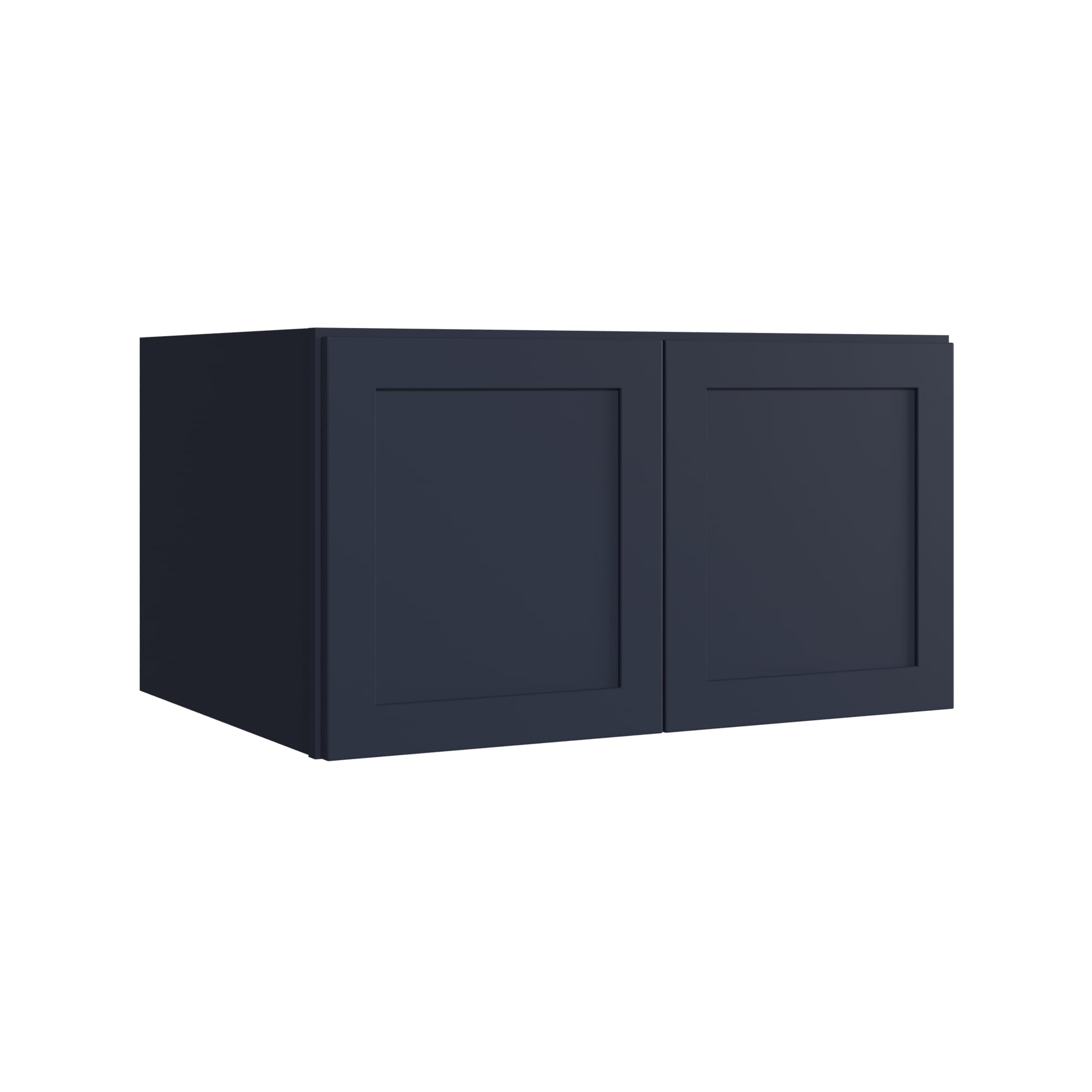 KraftMaid Momentum WR3318G77 Deveron 33-in W x 18-in H x 24-in D Midnight Wall Fully assembled Plywood Cabinet (Recessed Panel Shaker)