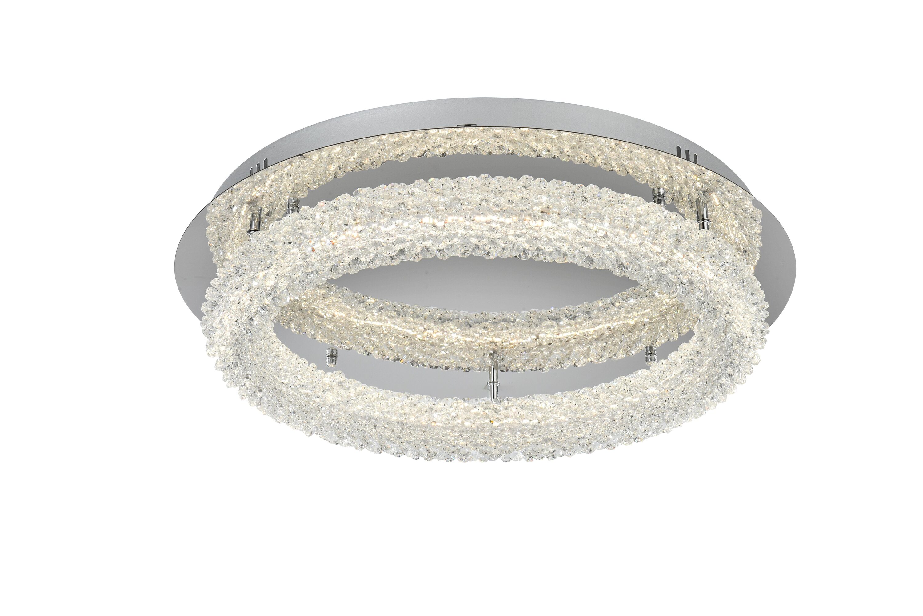 Bowen 26'' Chrome Crystal LED Flush Mount Light