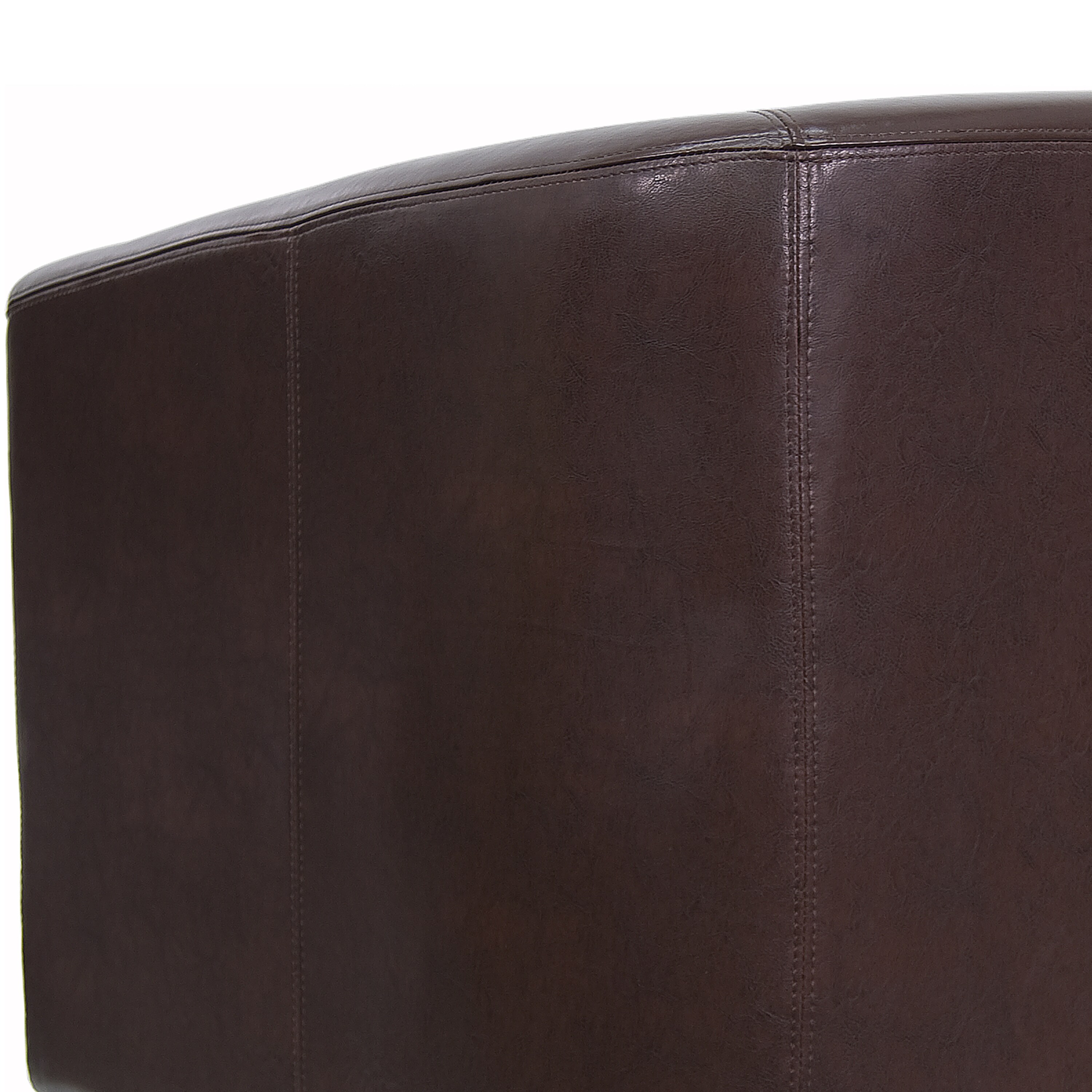 Flash Furniture Modern Brown Faux Leather Accent Chair in the Chairs ...