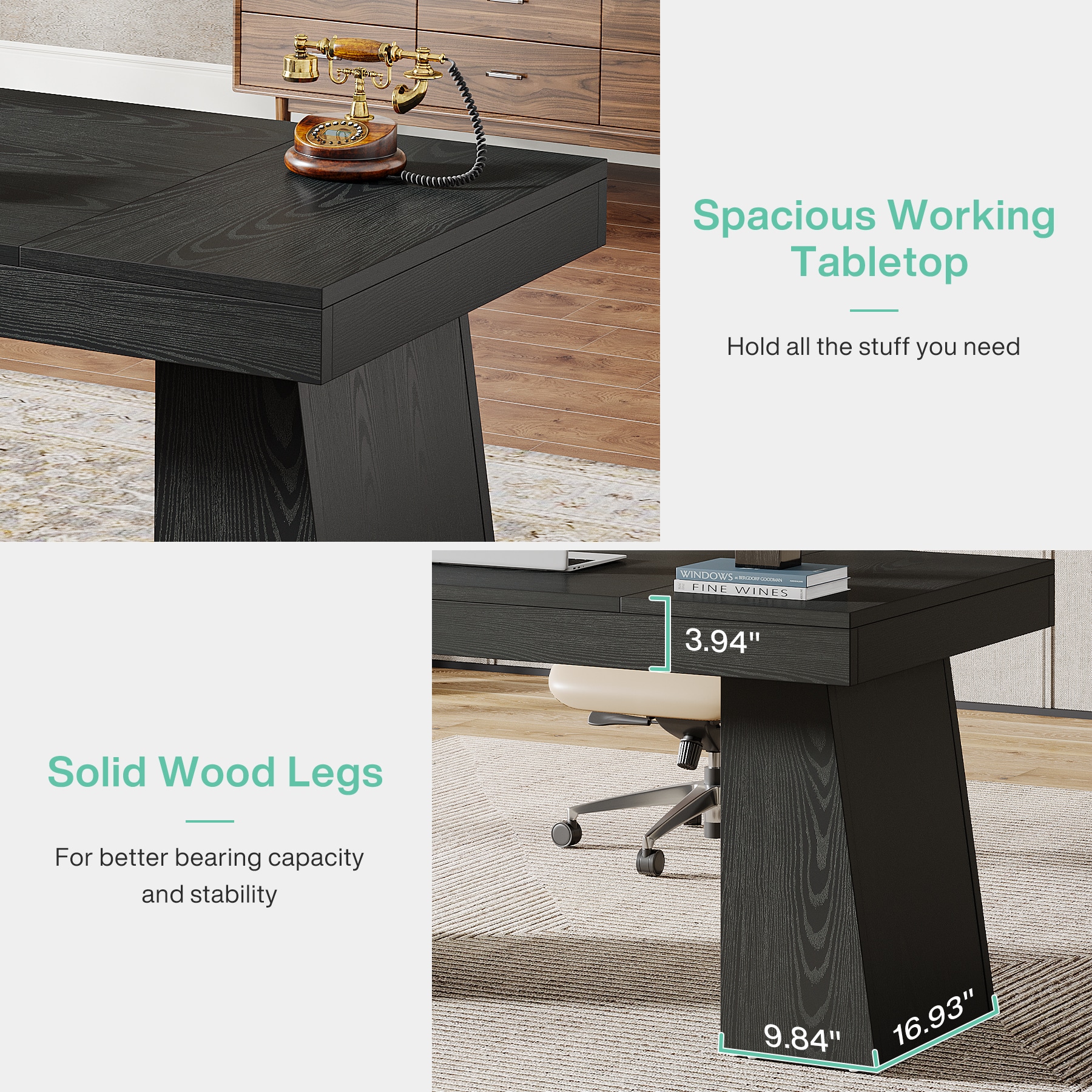 Tribesigns LWFD-JW0960 Office-Tables - View #3