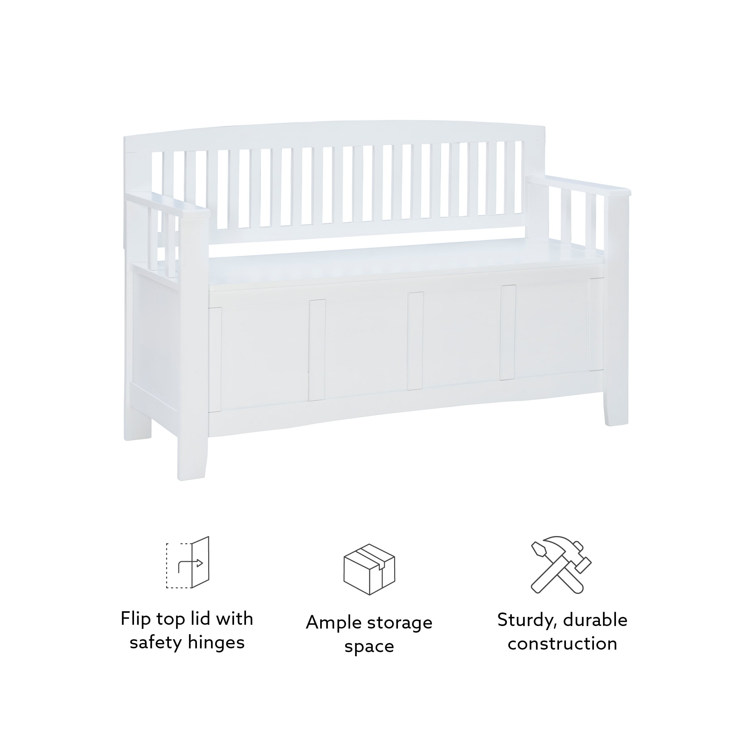 Linon BH184WHT01 bench - View #10